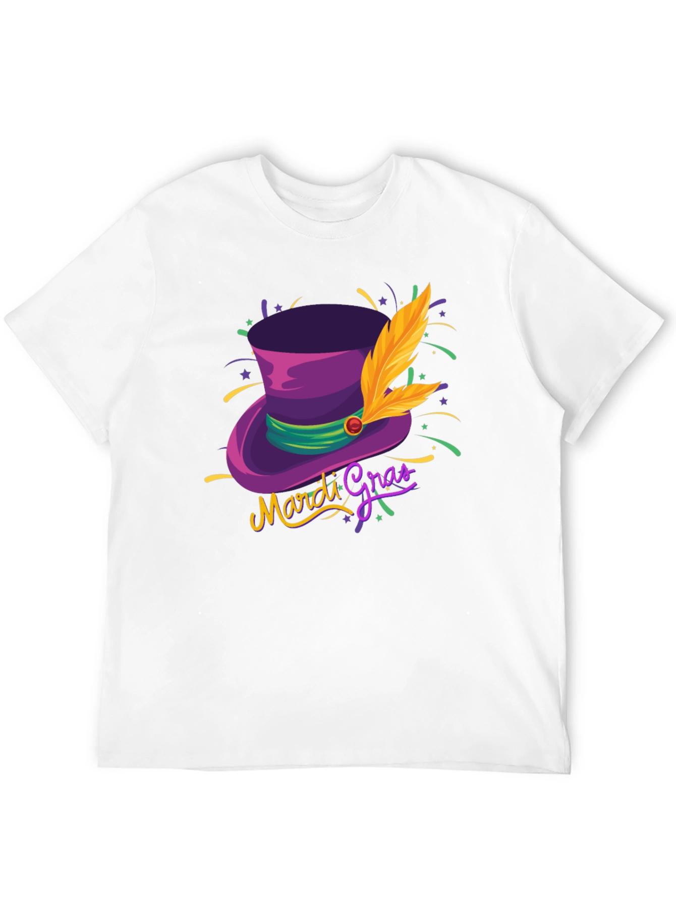 Mardi Gras Hat T-Shirt - Stylish Unisex Design
