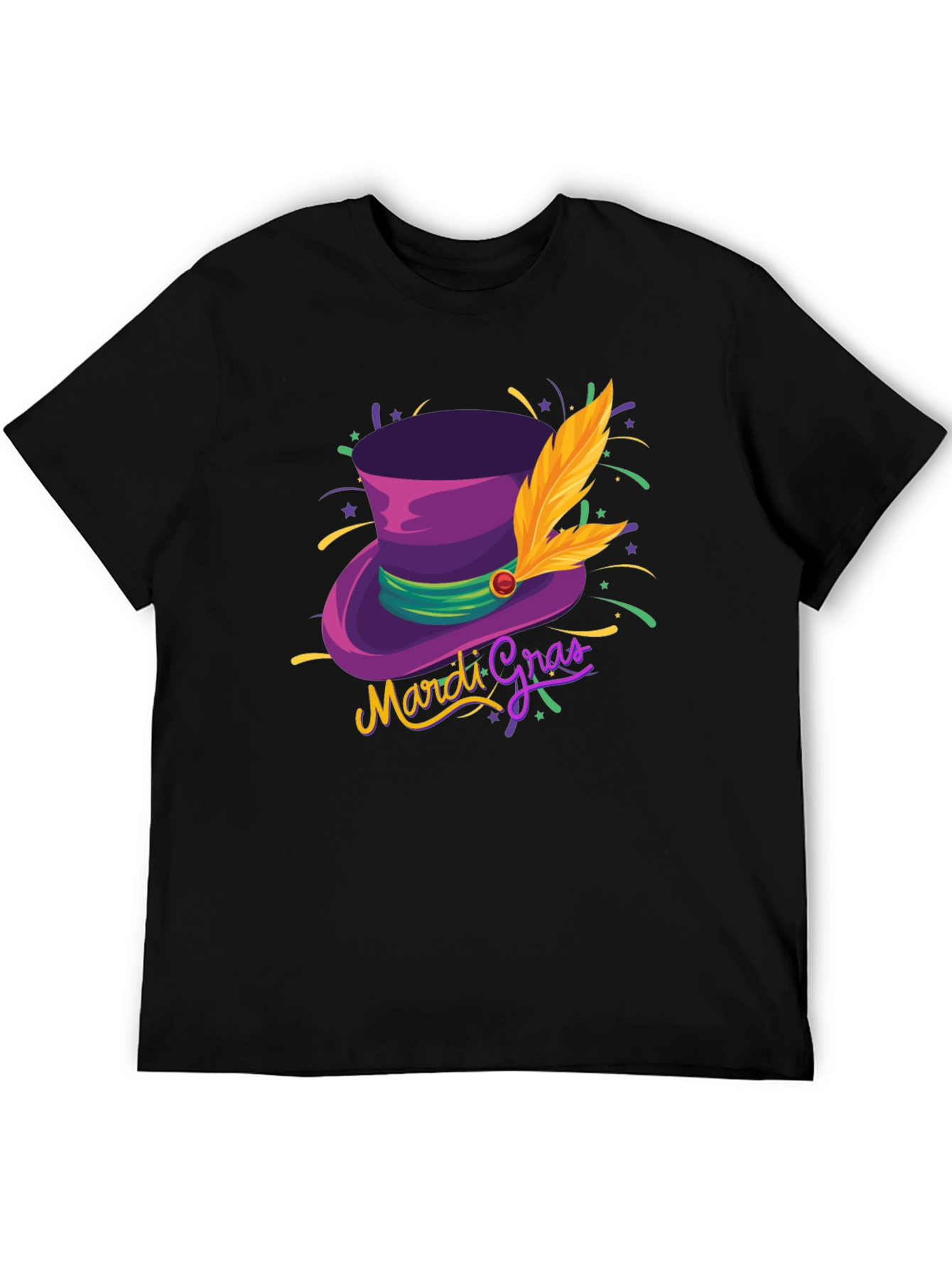 Mardi Gras Hat T-Shirt - Stylish Unisex Design