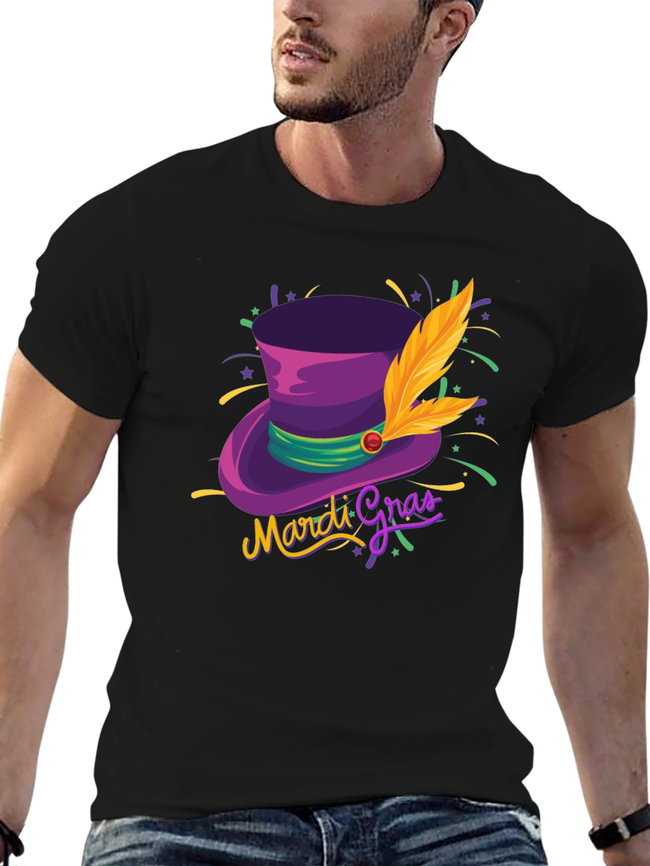 Mardi Gras Hat T-Shirt - Stylish Unisex Design