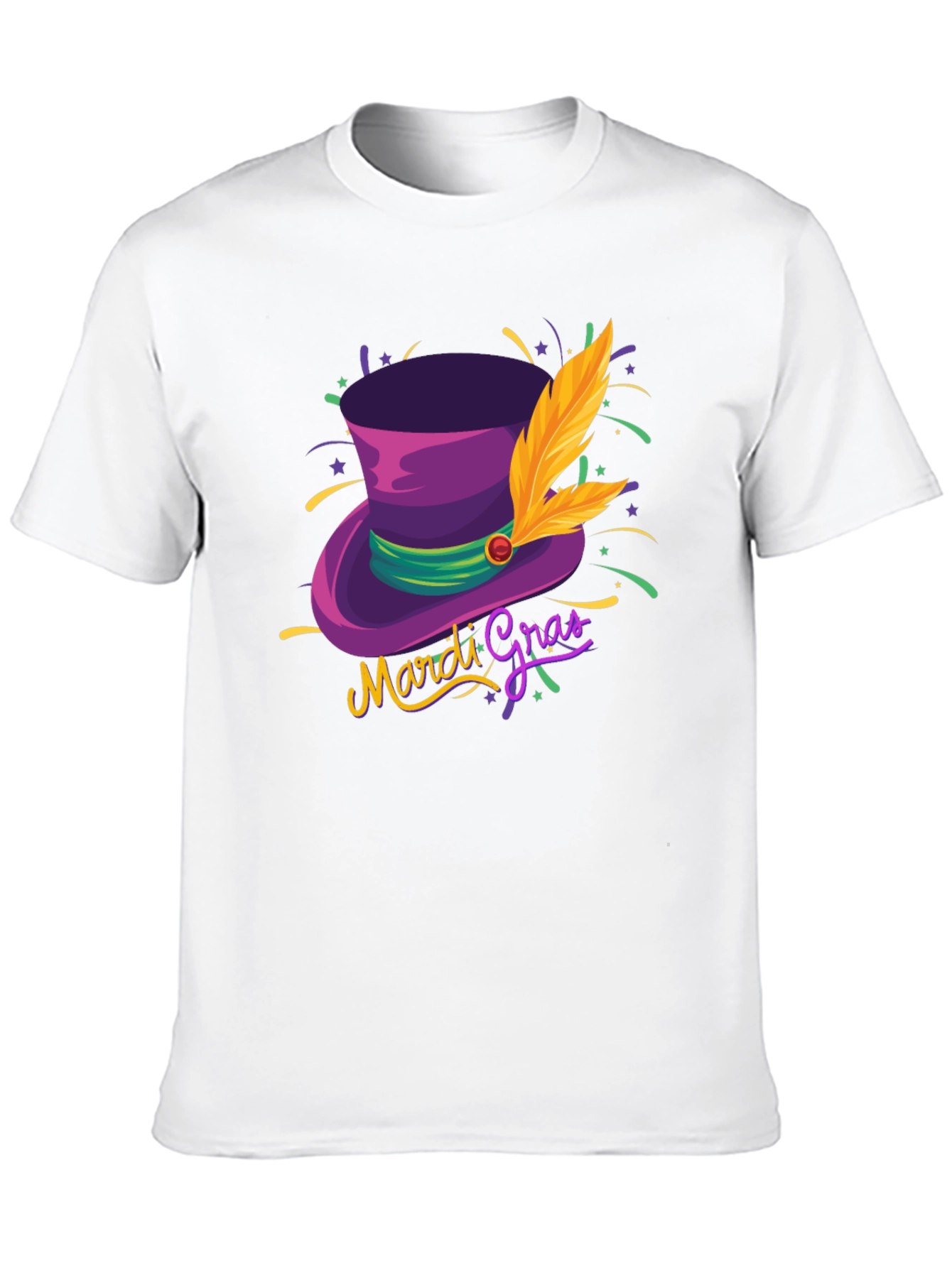 Mardi Gras Hat T-Shirt - Stylish Unisex Design