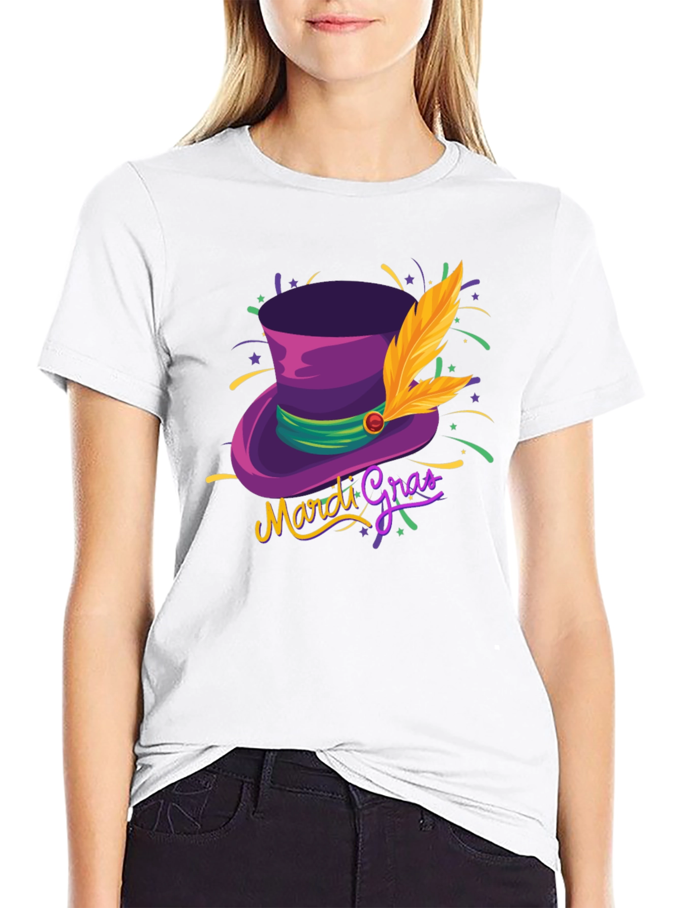 Mardi Gras Hat T-Shirt - Stylish Unisex Design