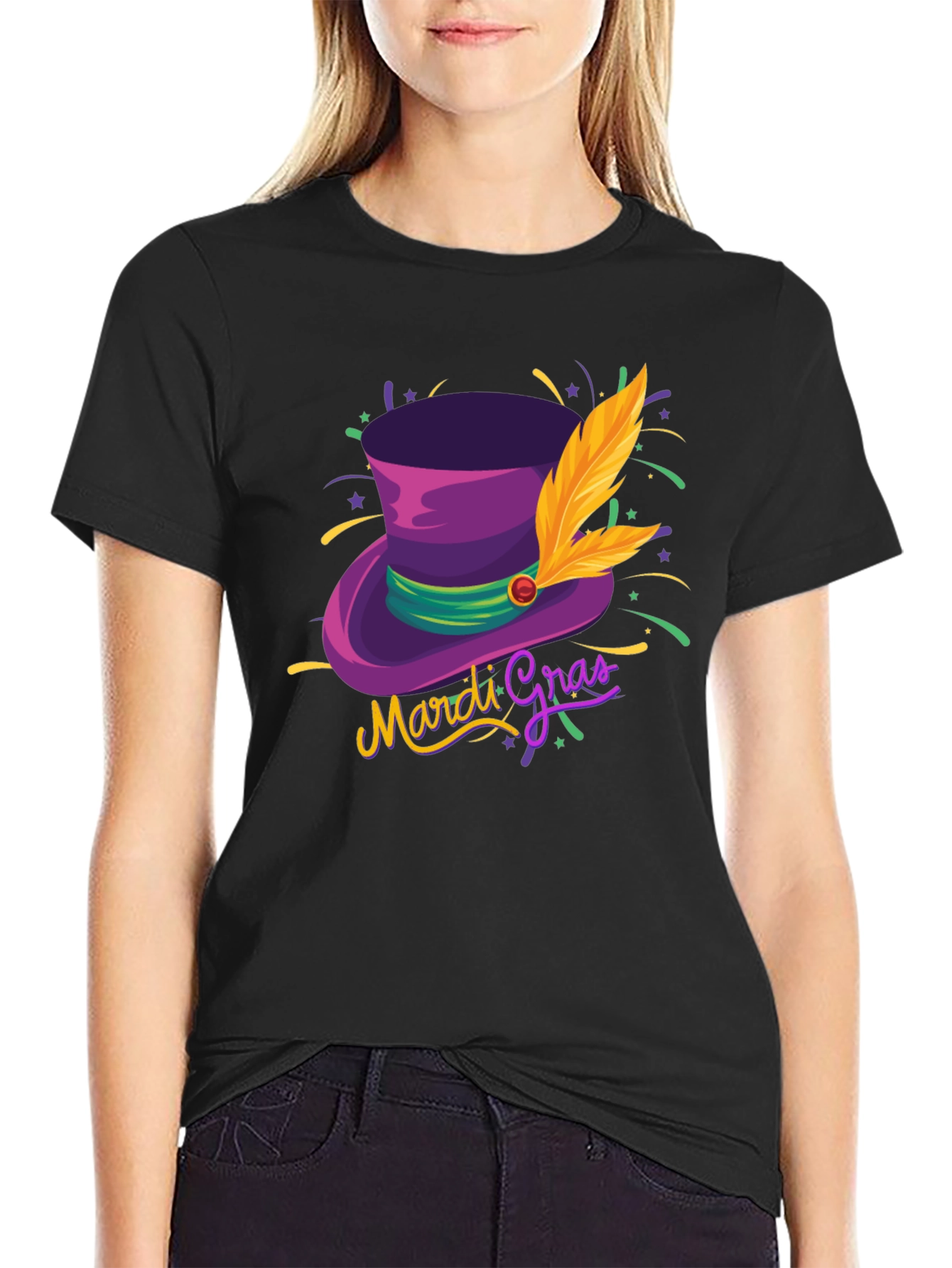 Mardi Gras Hat T-Shirt - Stylish Unisex Design