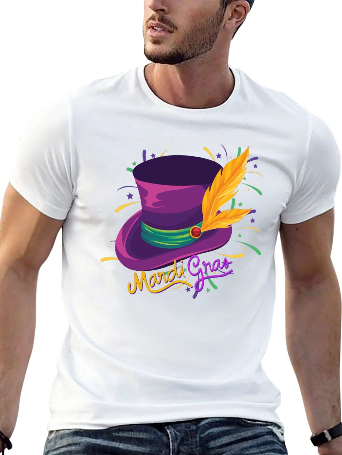 Mardi Gras Hat T-Shirt - Stylish Unisex Design