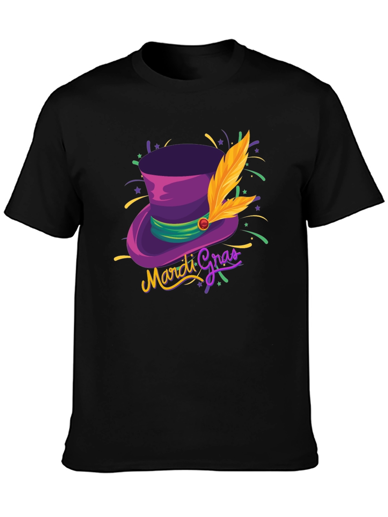 Mardi Gras Hat T-Shirt - Stylish Unisex Design