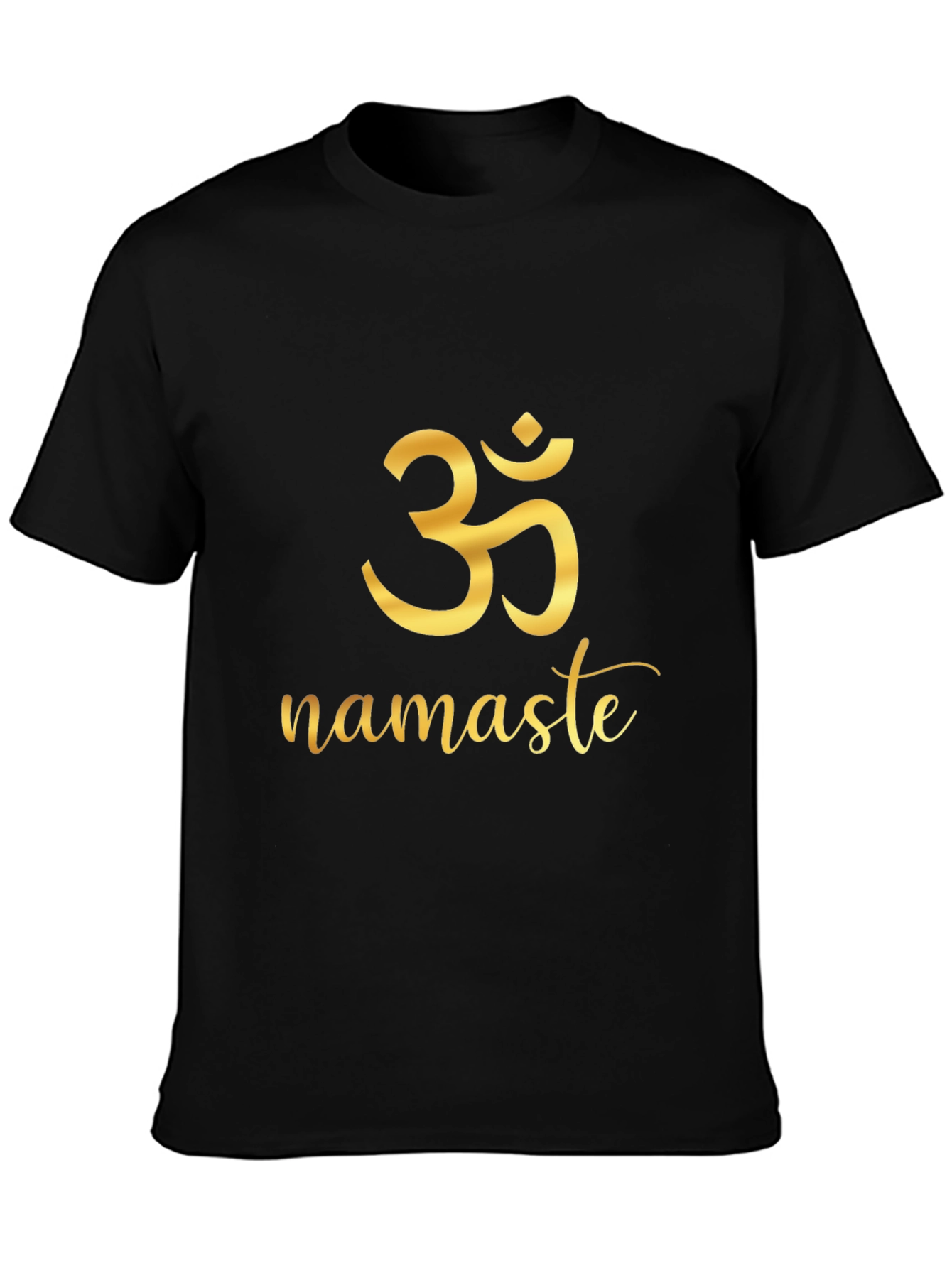Om Namaste Graphic Black T-Shirt