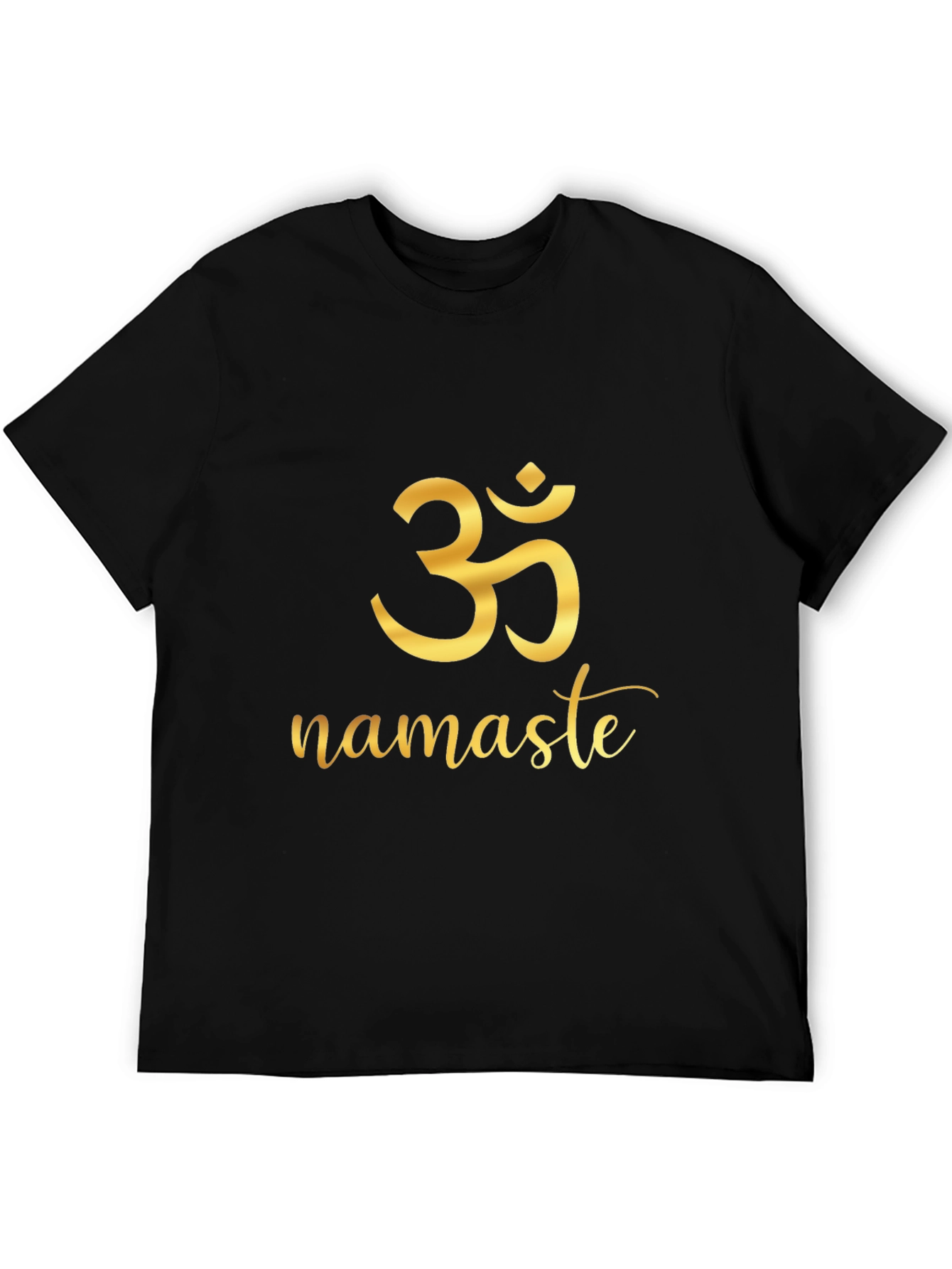Om Namaste Graphic Black T-Shirt