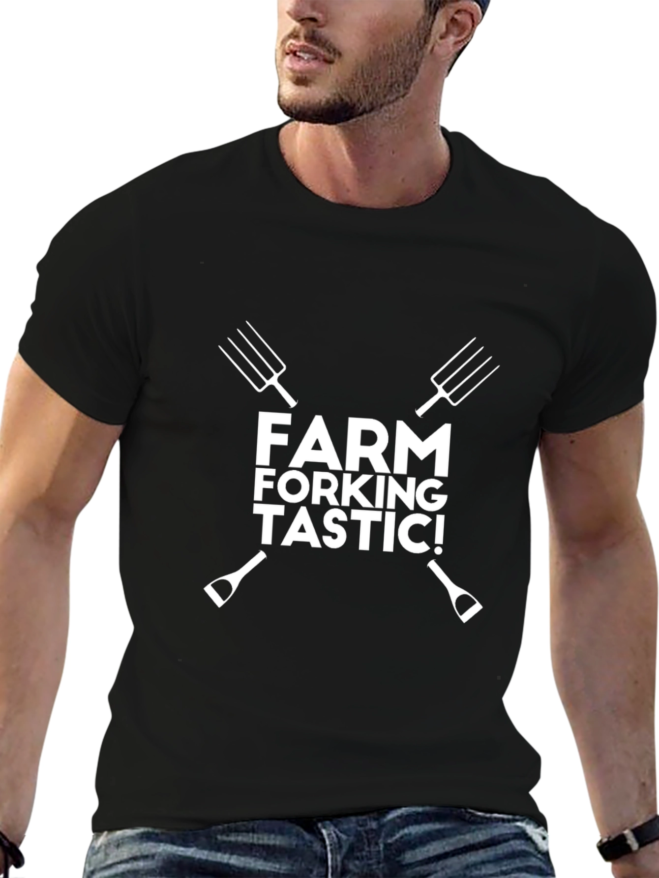 Farm Forking Tastic Graphic Tee - Black