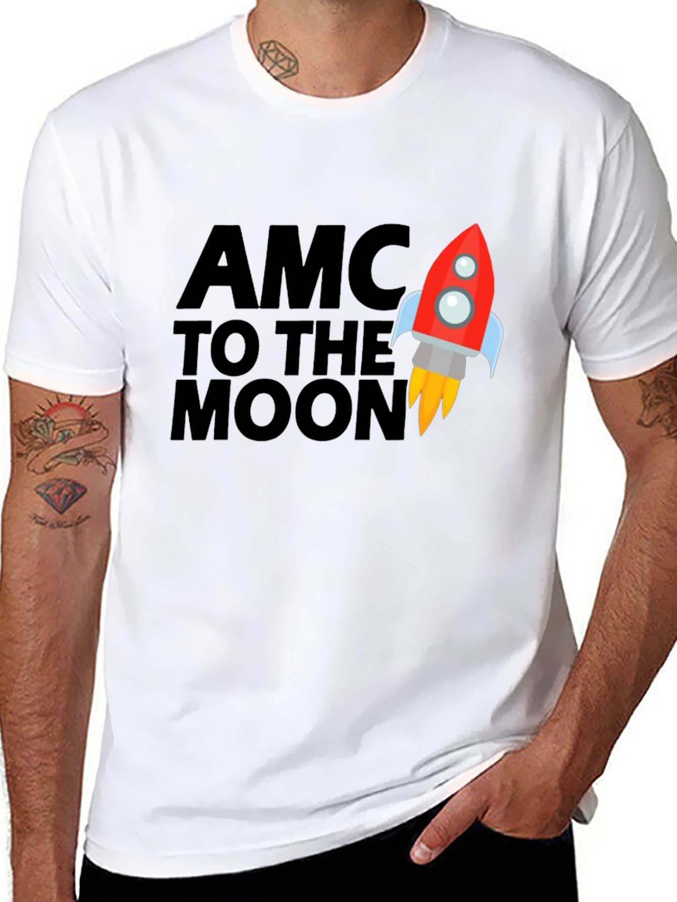 AMC To The Moon Graphic T-Shirt