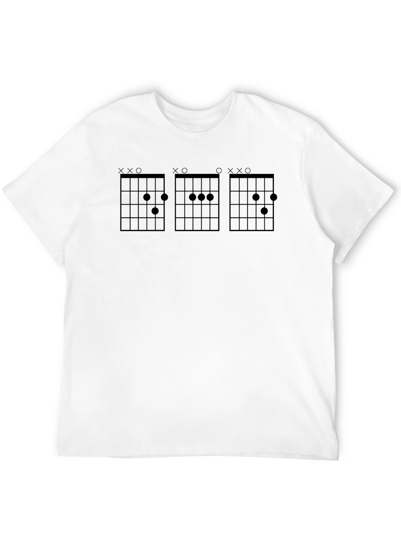 Guitar Chord Diagrams T-Shirt - Black