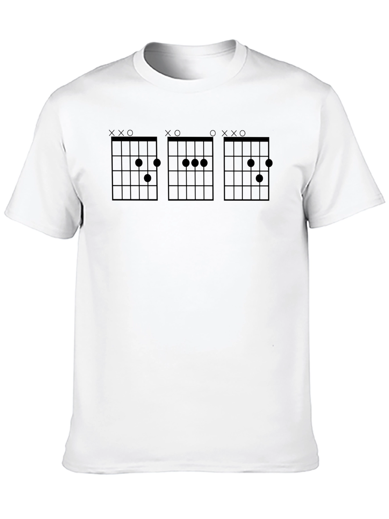Guitar Chord Diagrams T-Shirt - Black