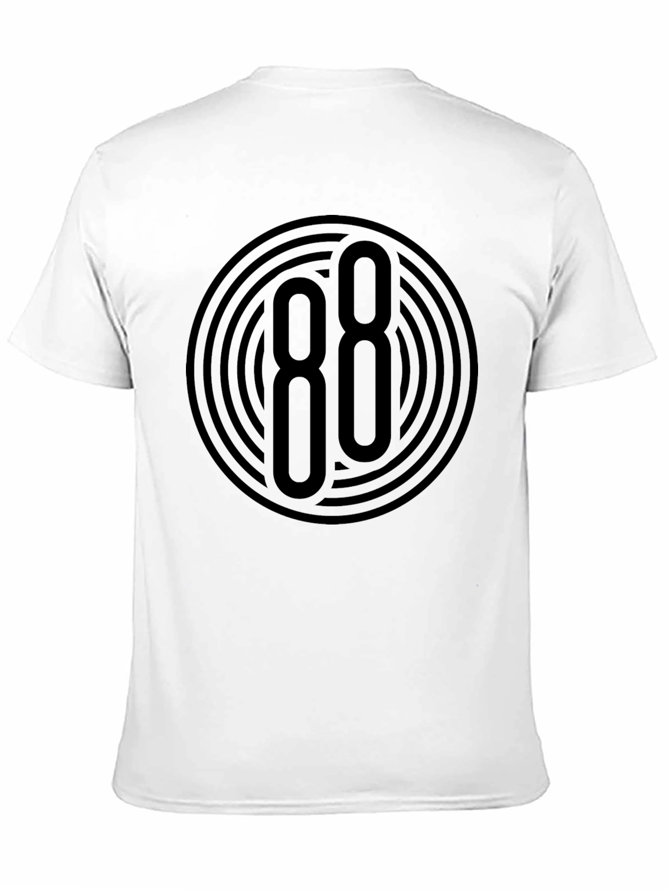 Modern Graphic Tee - Bold 88 Circle Design