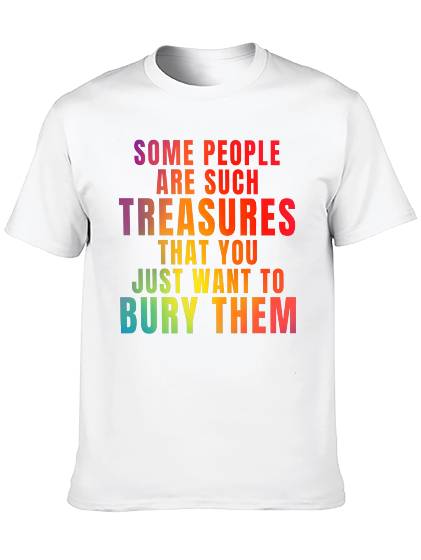 Funny Sarcastic Rainbow Graphic T-Shirt