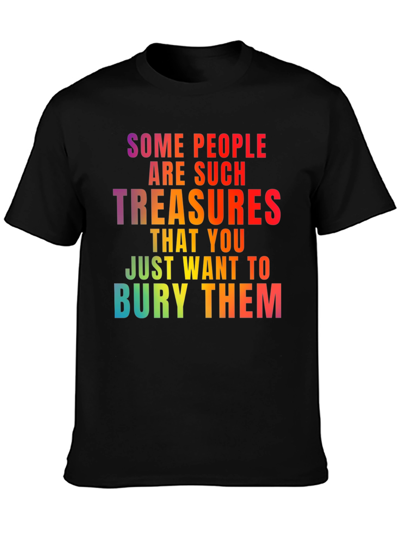 Funny Sarcastic Rainbow Graphic T-Shirt