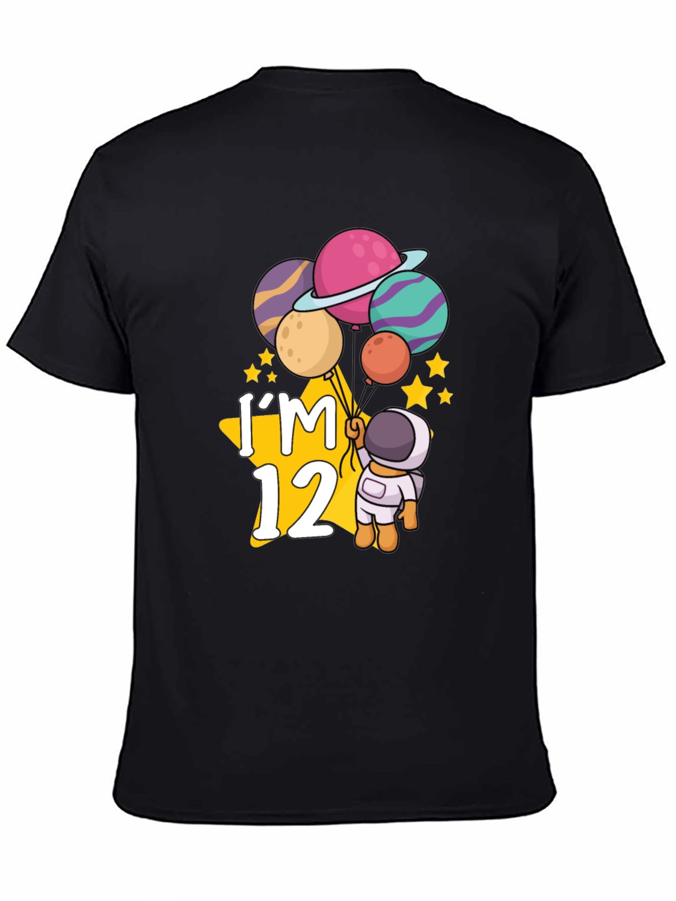 Im 12 Astronaut Planets Birthday T-Shirt
