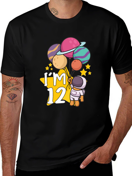 Im 12 Astronaut Planets Birthday T-Shirt