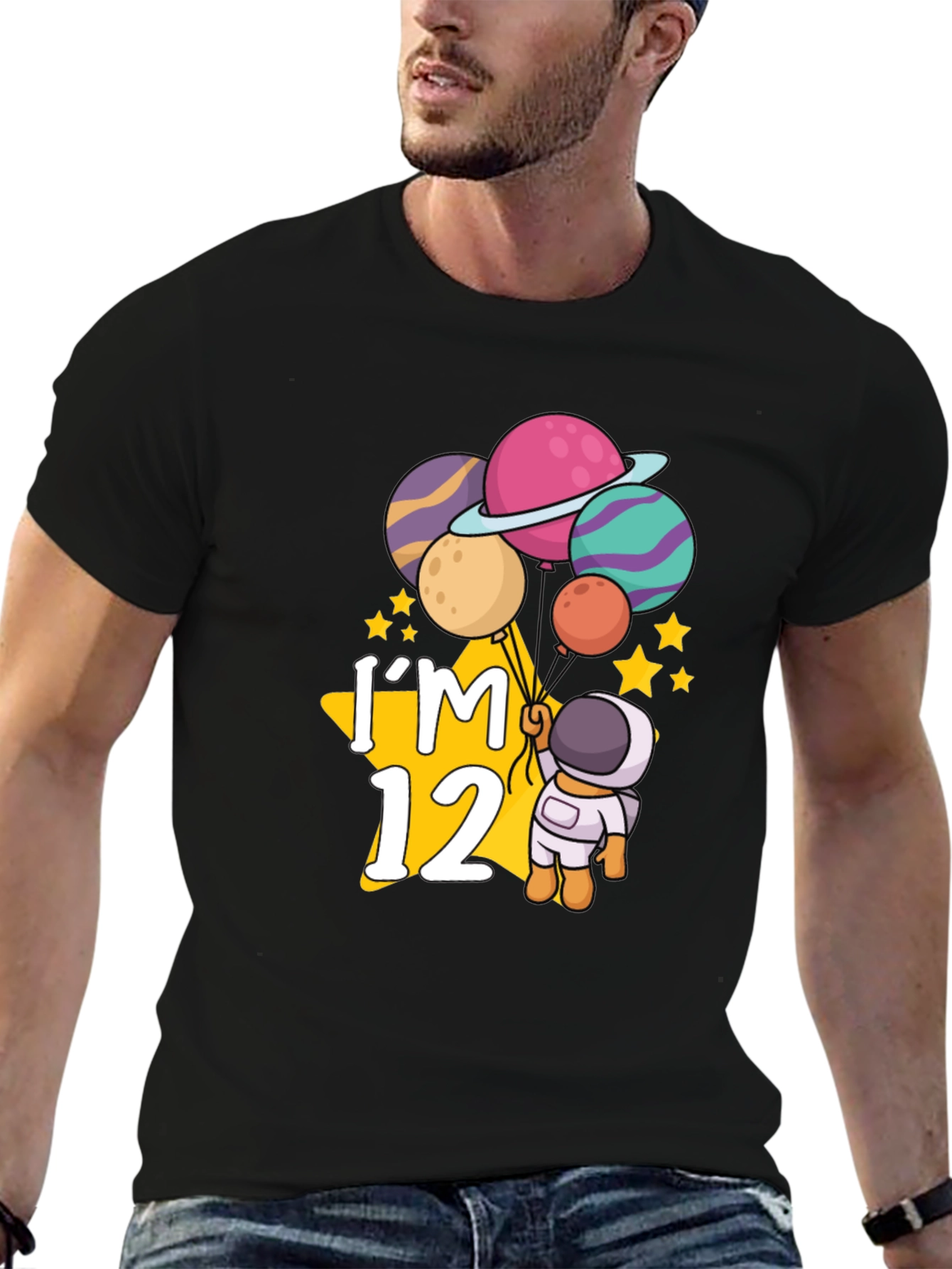 Im 12 Astronaut Planets Birthday T-Shirt