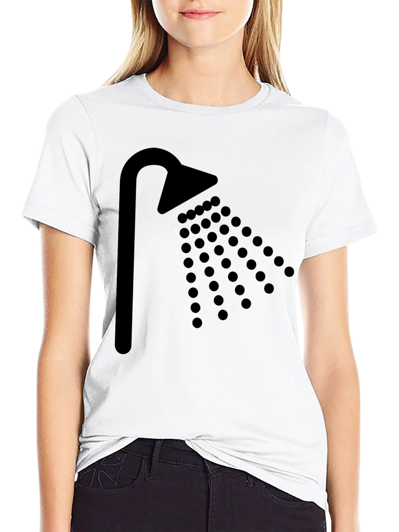 Shower Head Graphic Tee - Clean Style