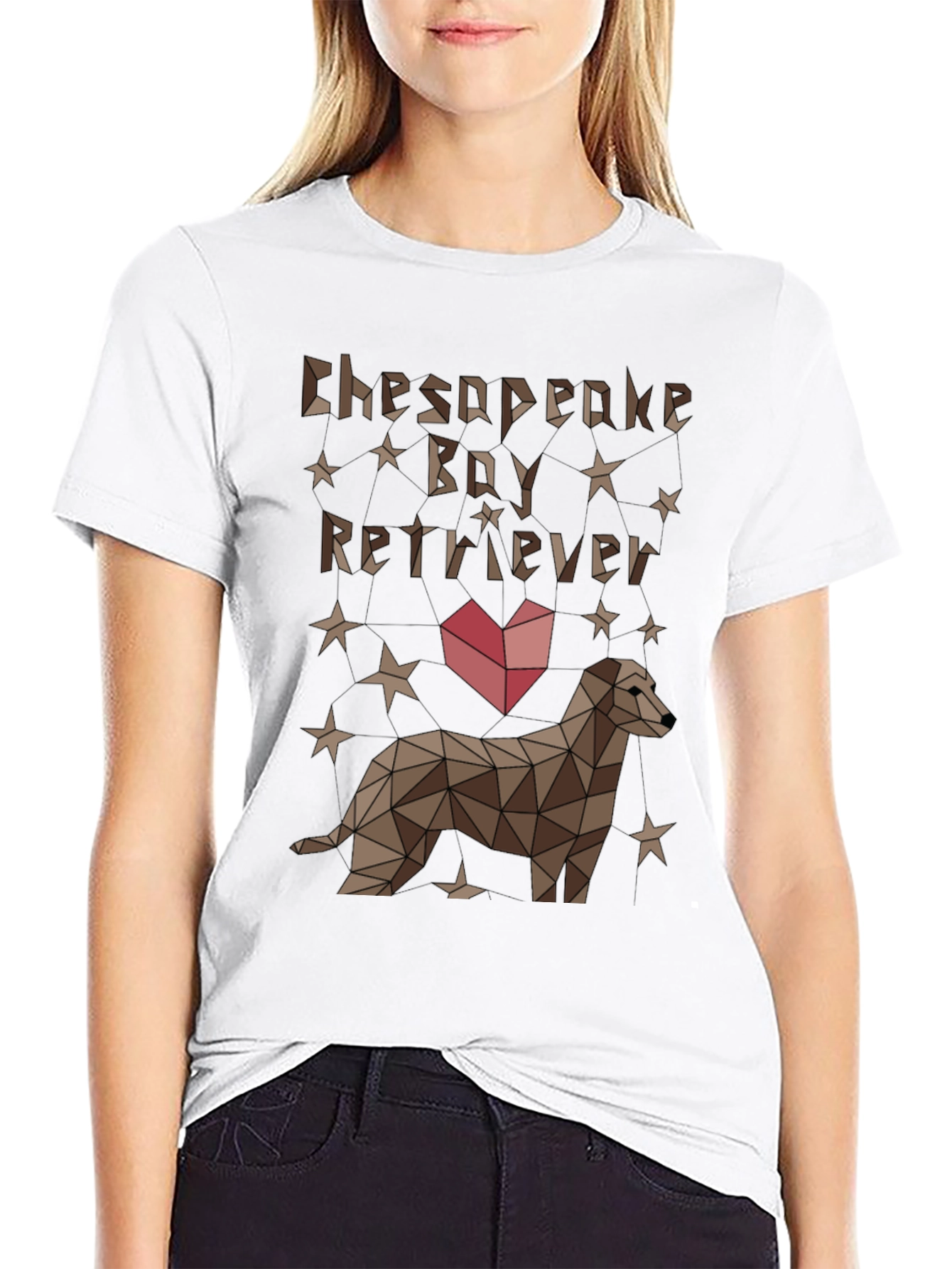Chesapeake Bay Retriever Geometric T-Shirt