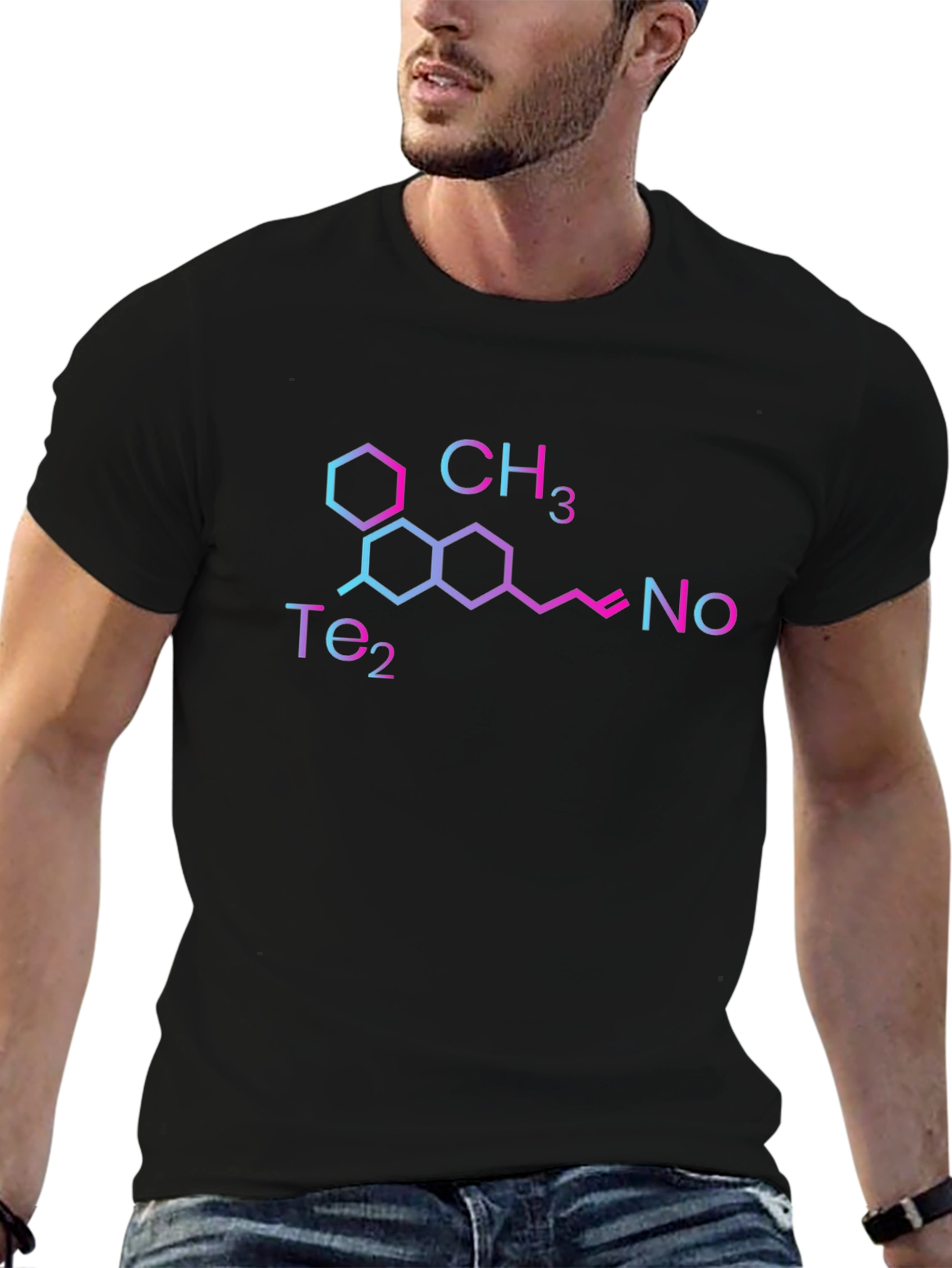 Molecular Graphic Tee - Black