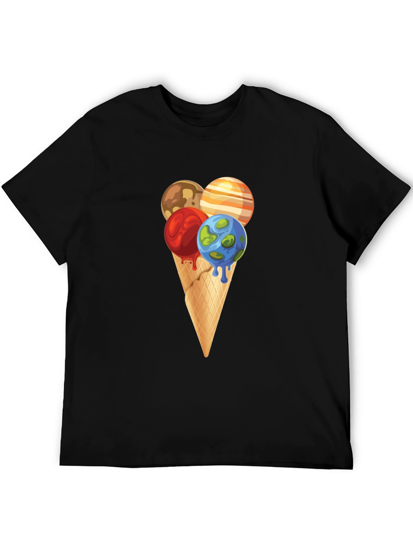 Planetary Ice Cream Cone Graphic Tee