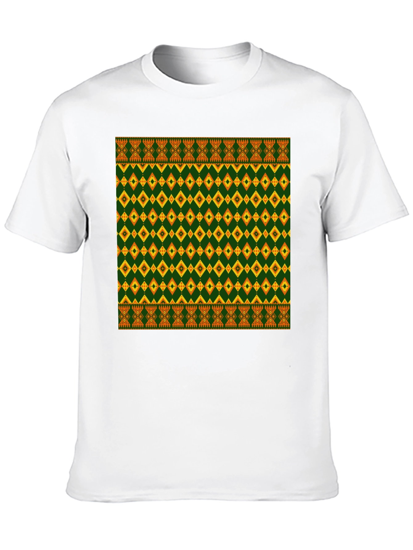 Tribal Pattern Black T-Shirt