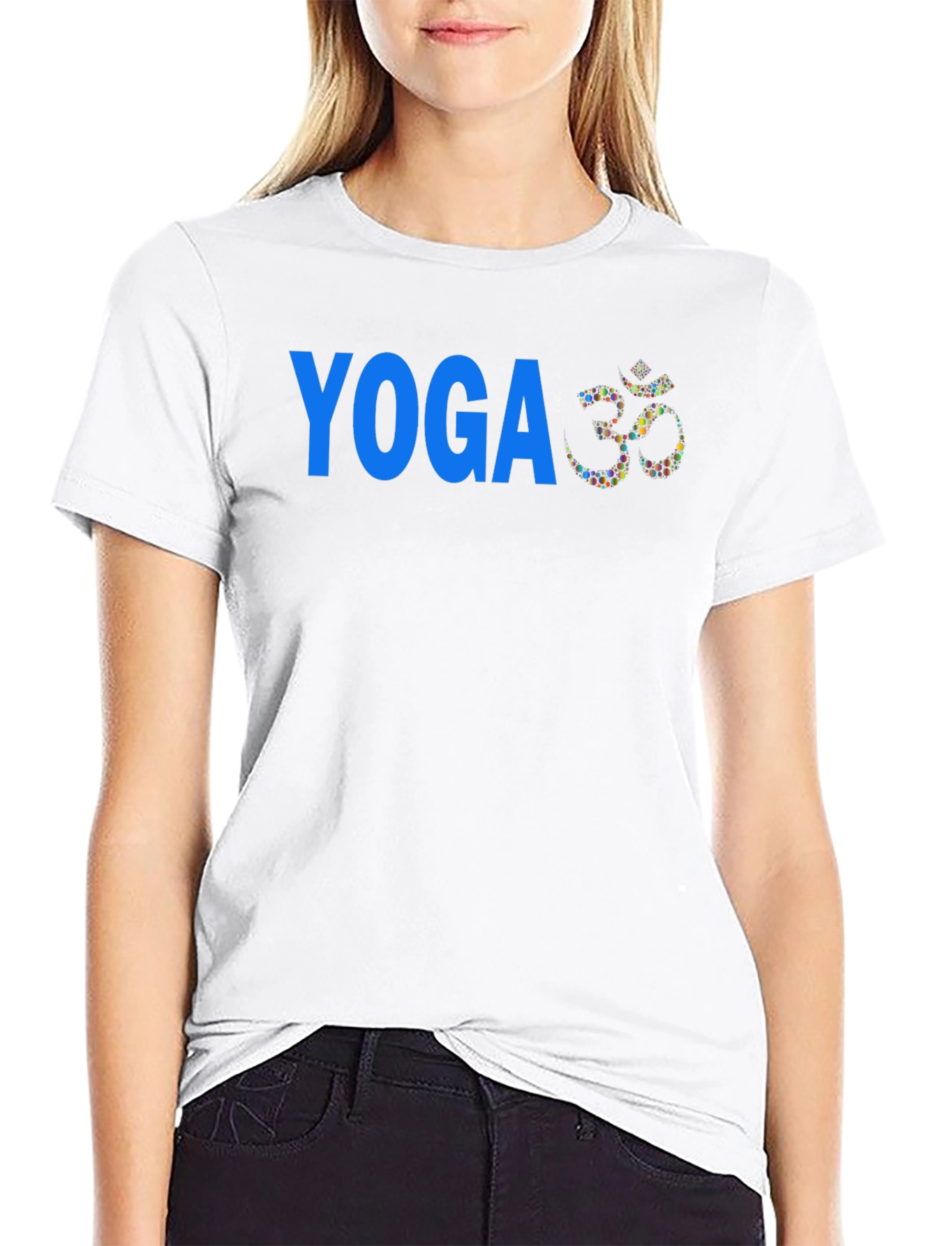 Yoga Om Symbol Graphic Tee - Black