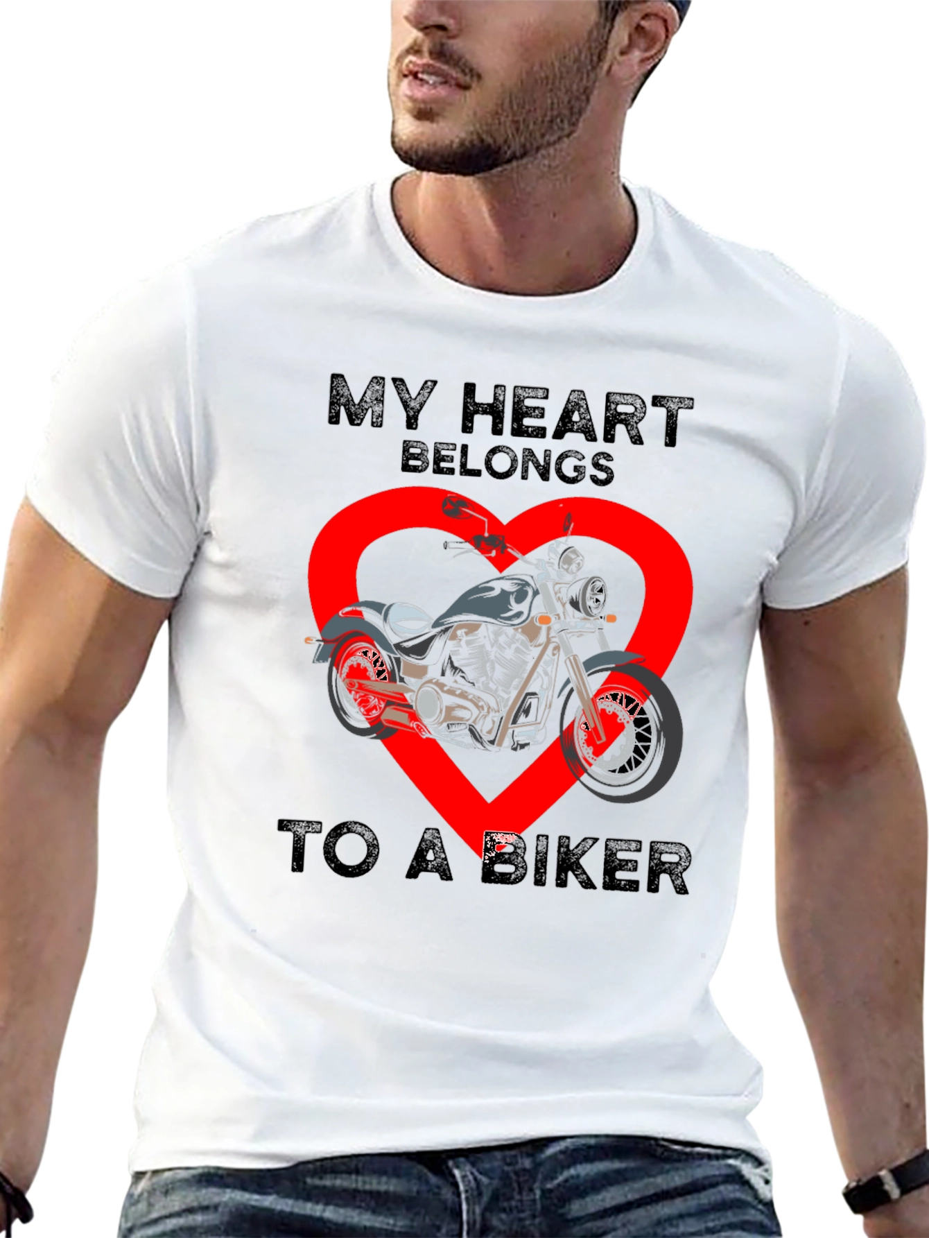 My Heart Belongs to a Biker T-Shirt