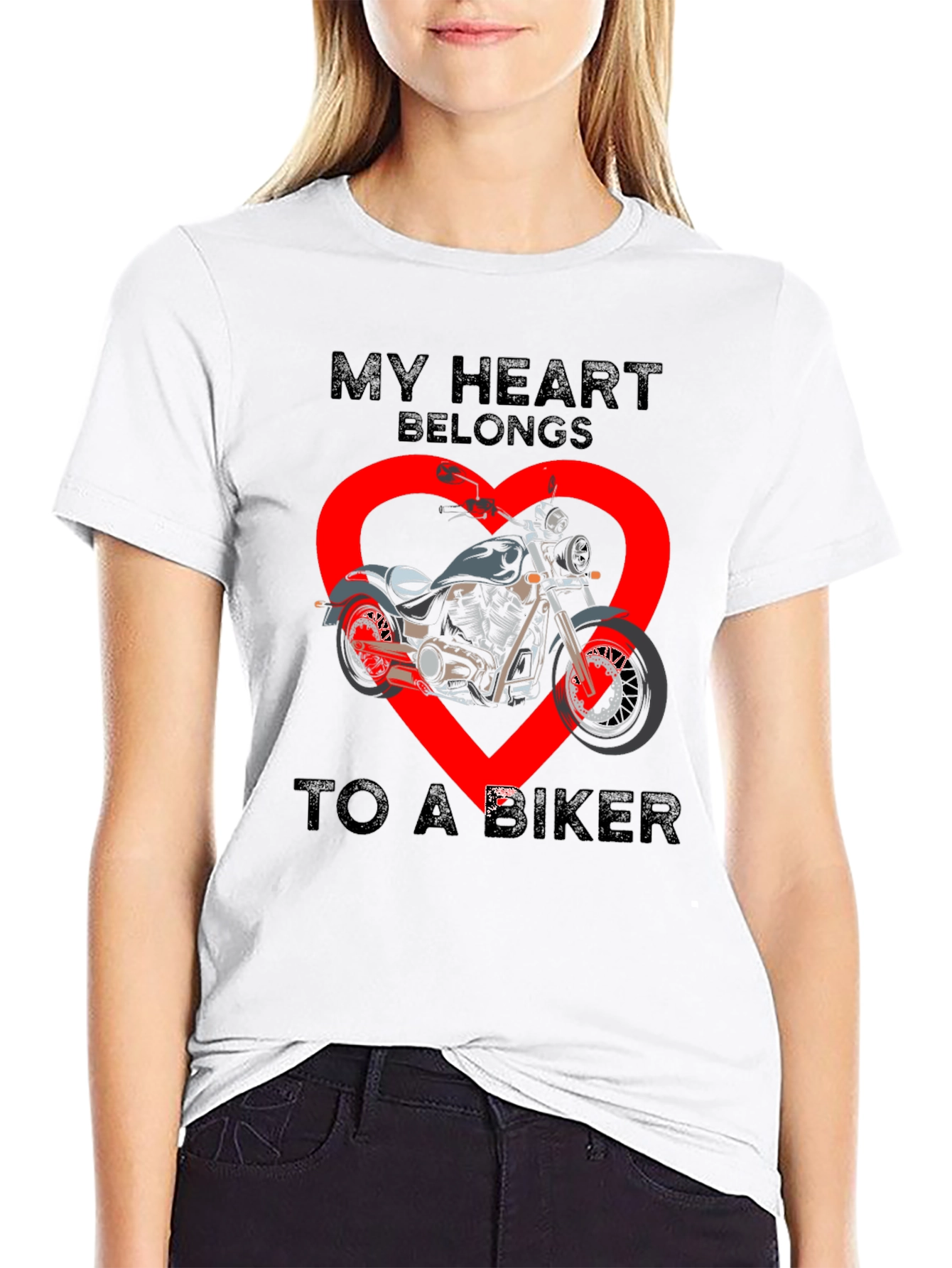 My Heart Belongs to a Biker T-Shirt