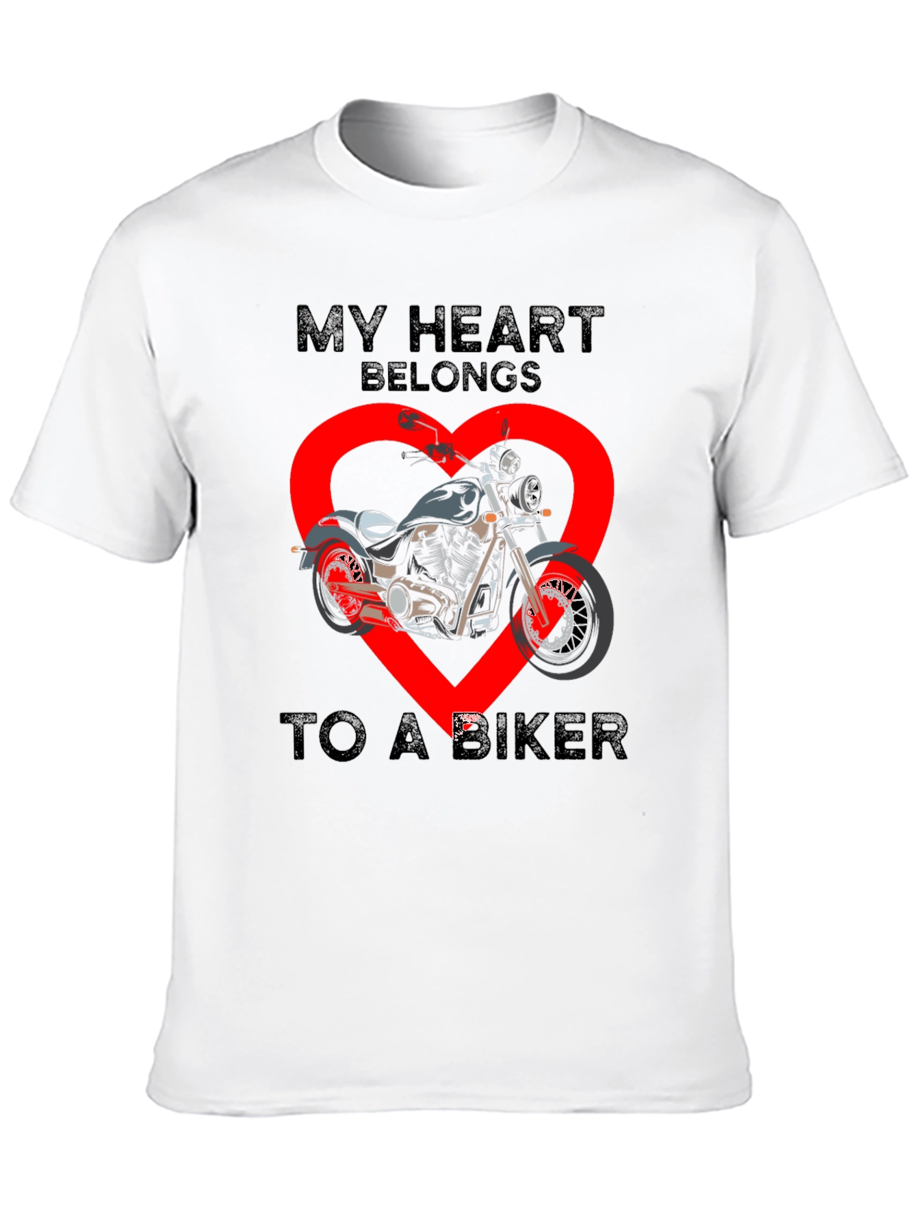 My Heart Belongs to a Biker T-Shirt