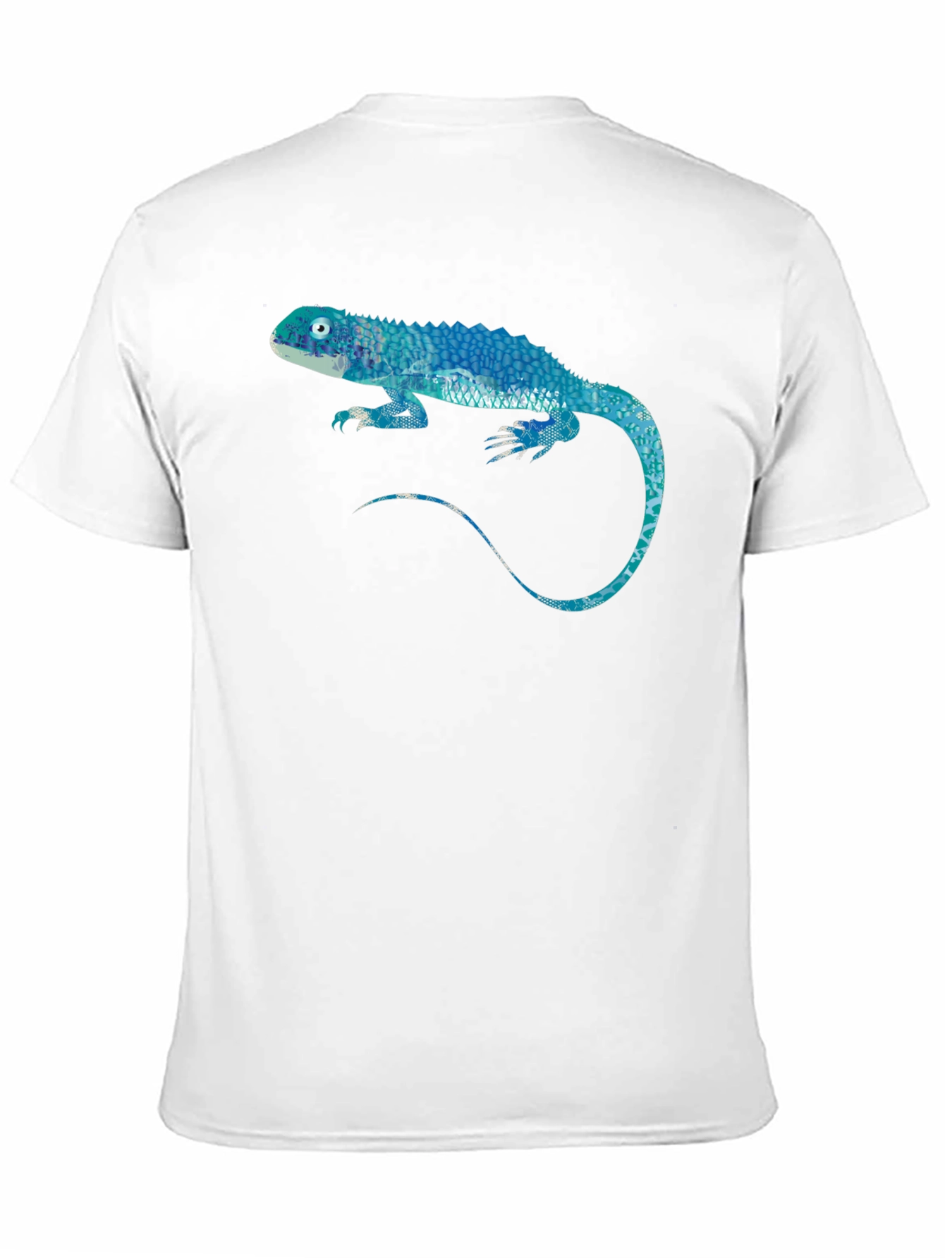 Blue Lizard Graphic Black T-Shirt