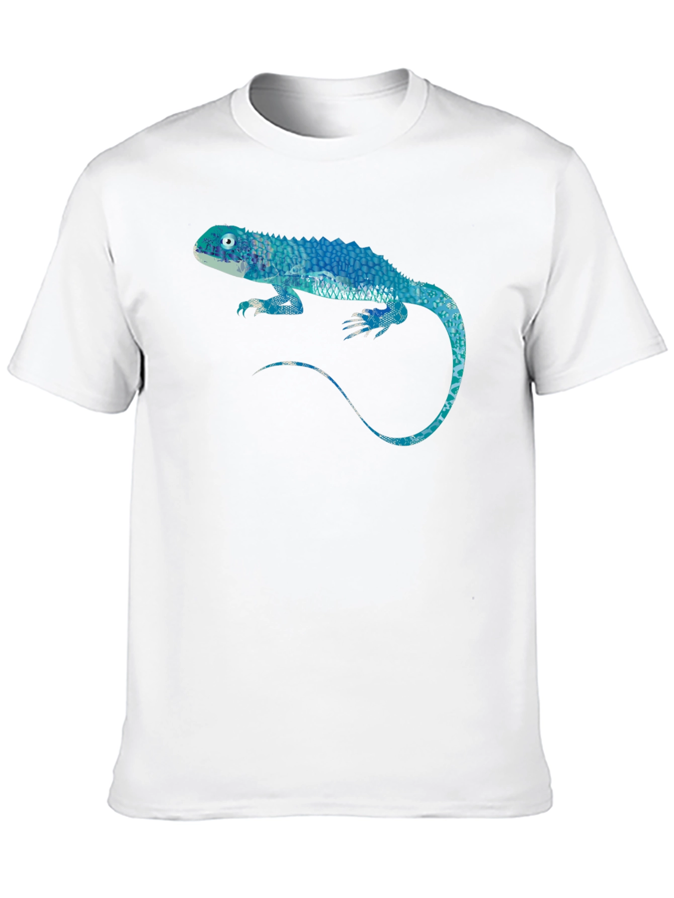 Blue Lizard Graphic Black T-Shirt