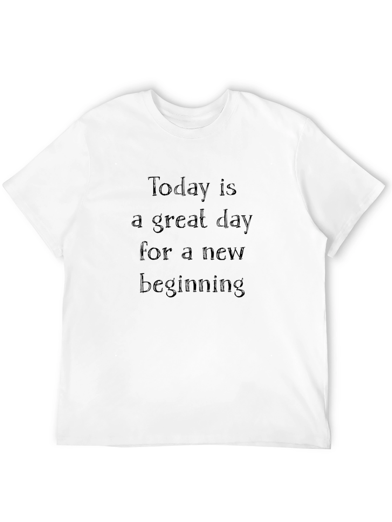 Inspirational Black T-Shirt - New Beginning