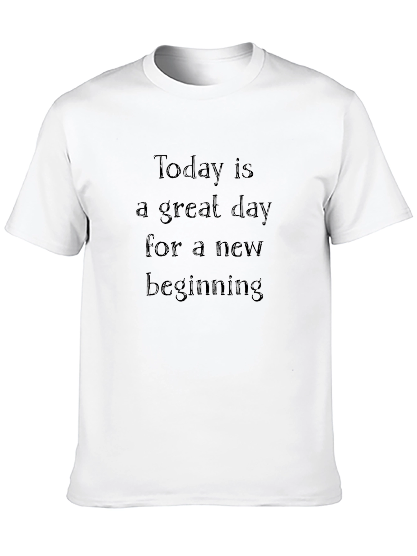 Inspirational Black T-Shirt - New Beginning