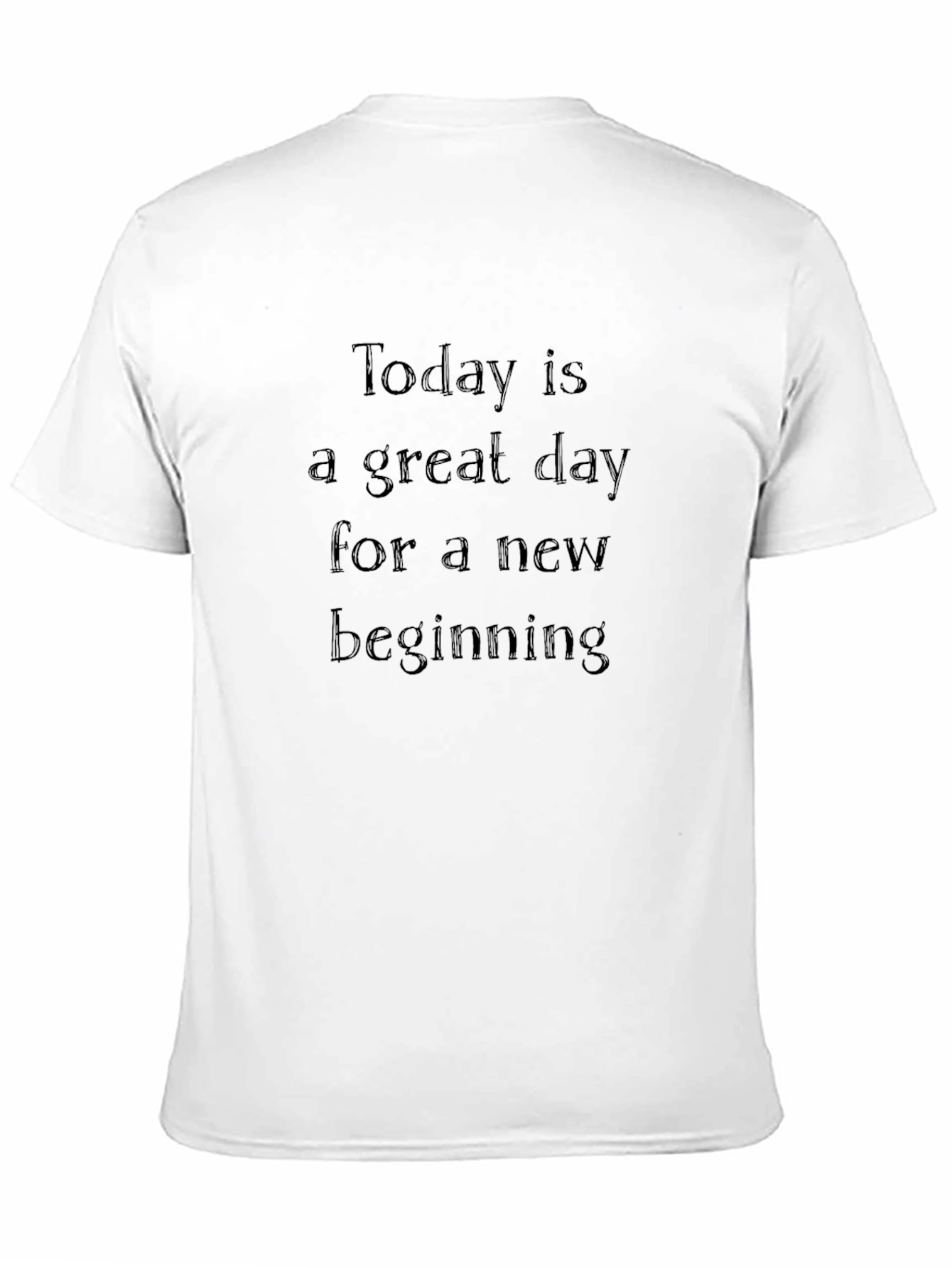 Inspirational Black T-Shirt - New Beginning