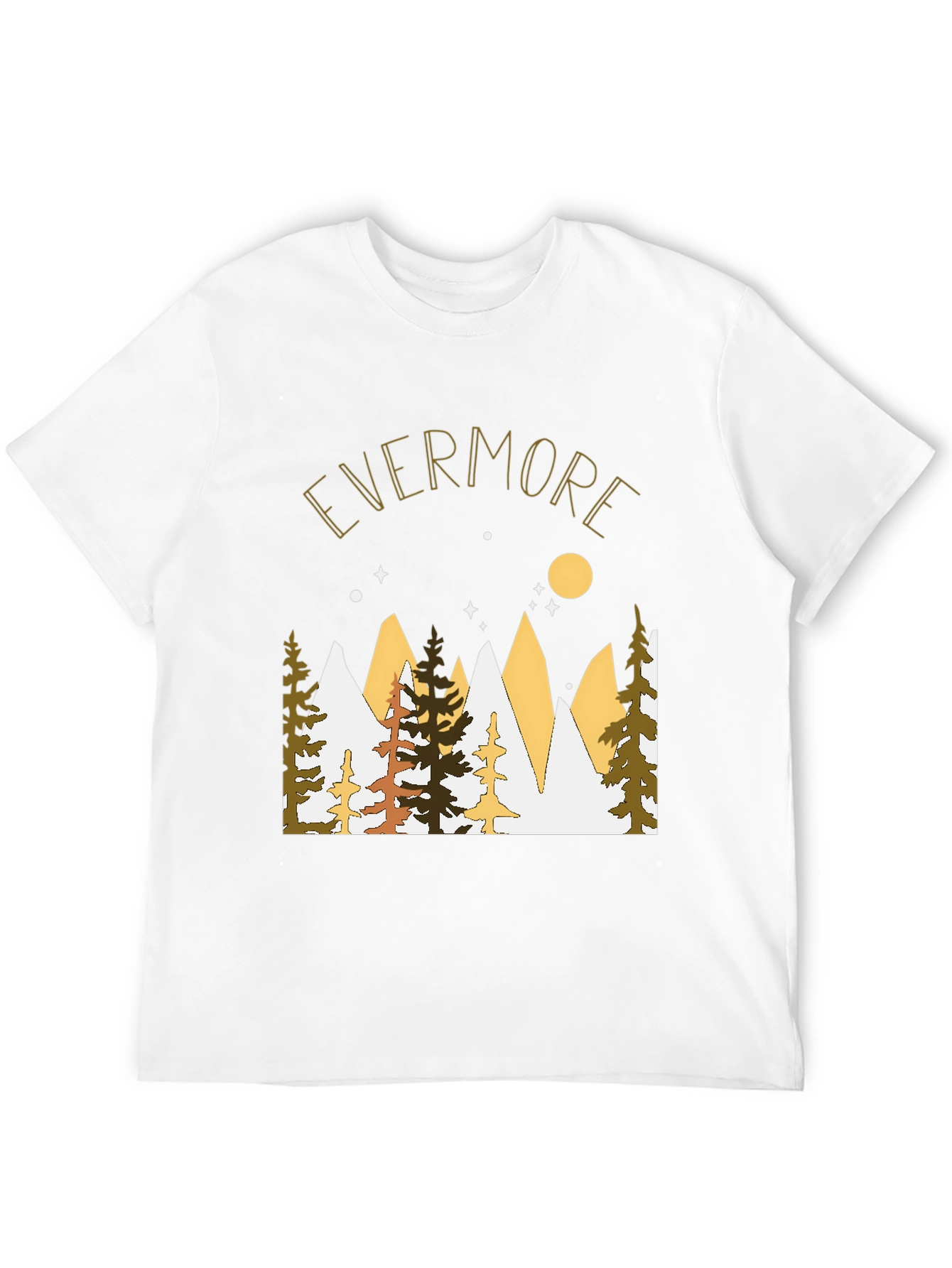 Evermore Graphic Tee - Mountain & Moon Print