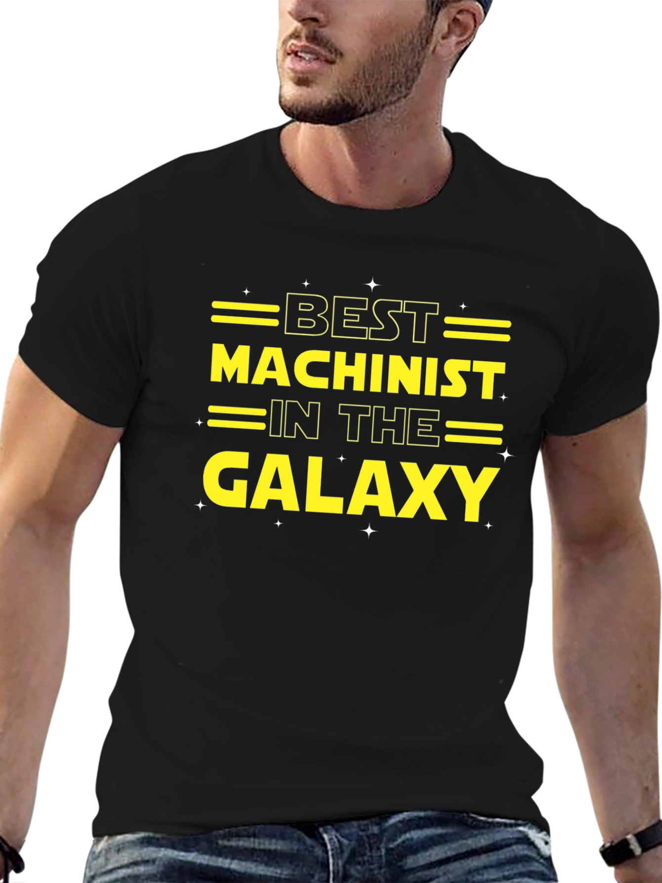 Best Machinist in the Galaxy Black T-Shirt
