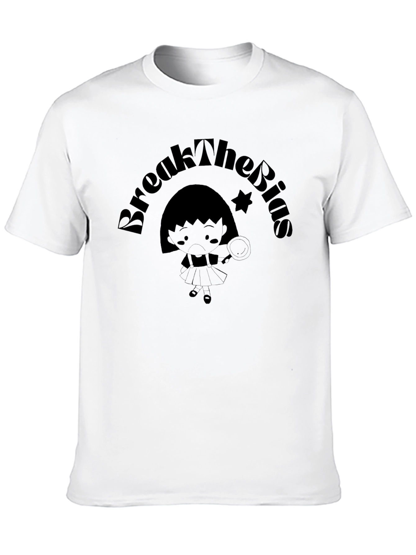 Break The Bias Black Graphic Tee