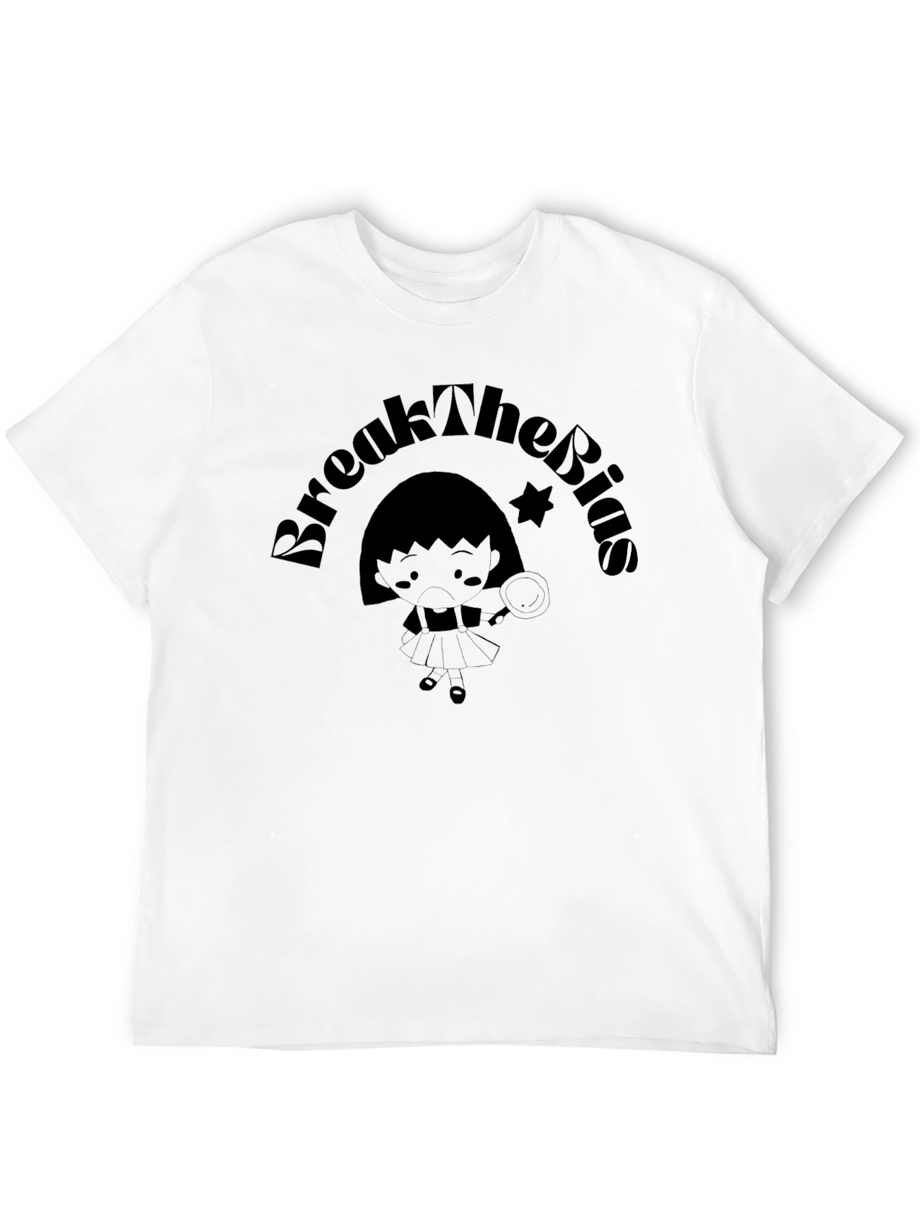 Break The Bias Black Graphic Tee