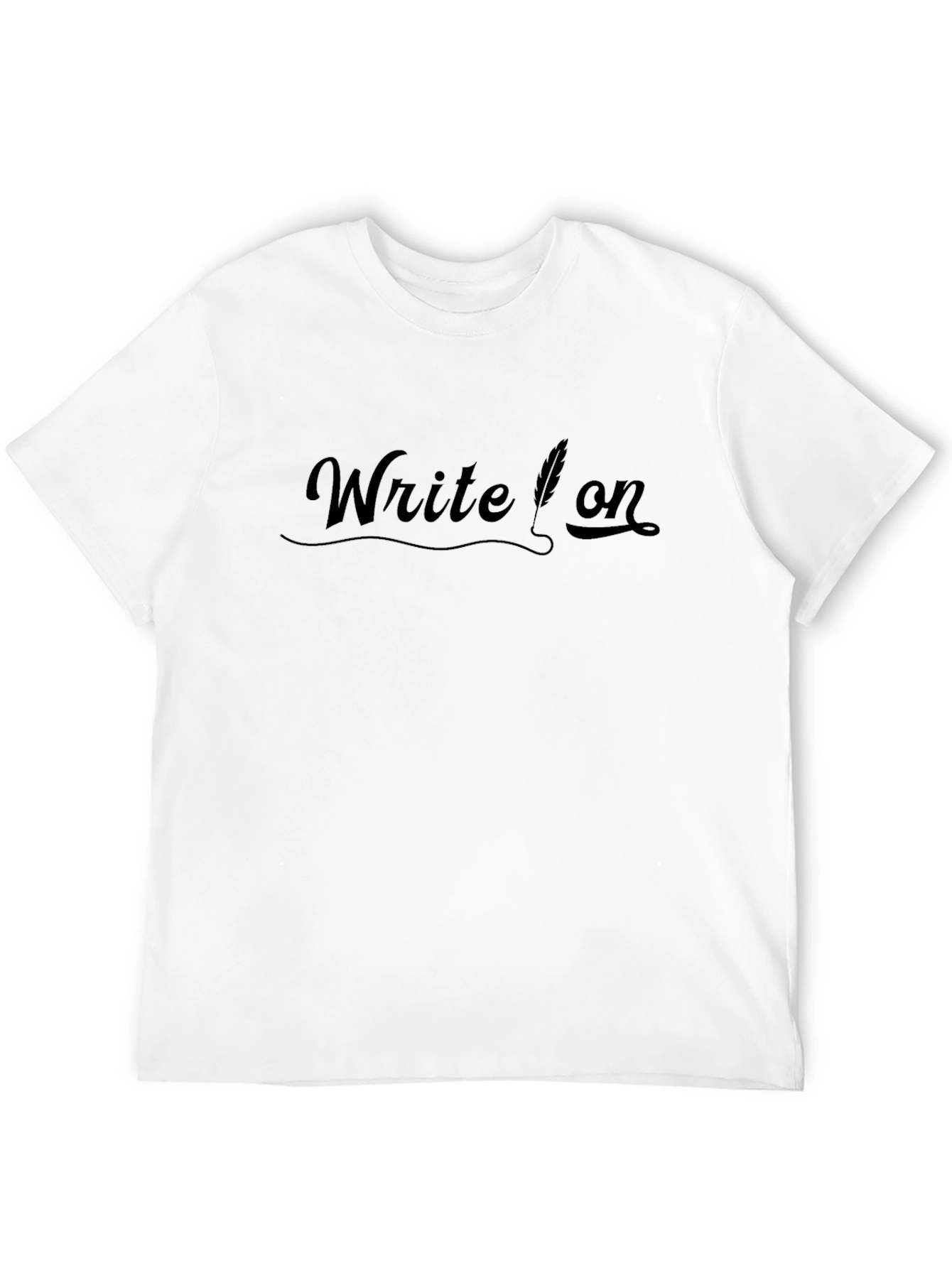 Write On Black T-Shirt - Writers Tee