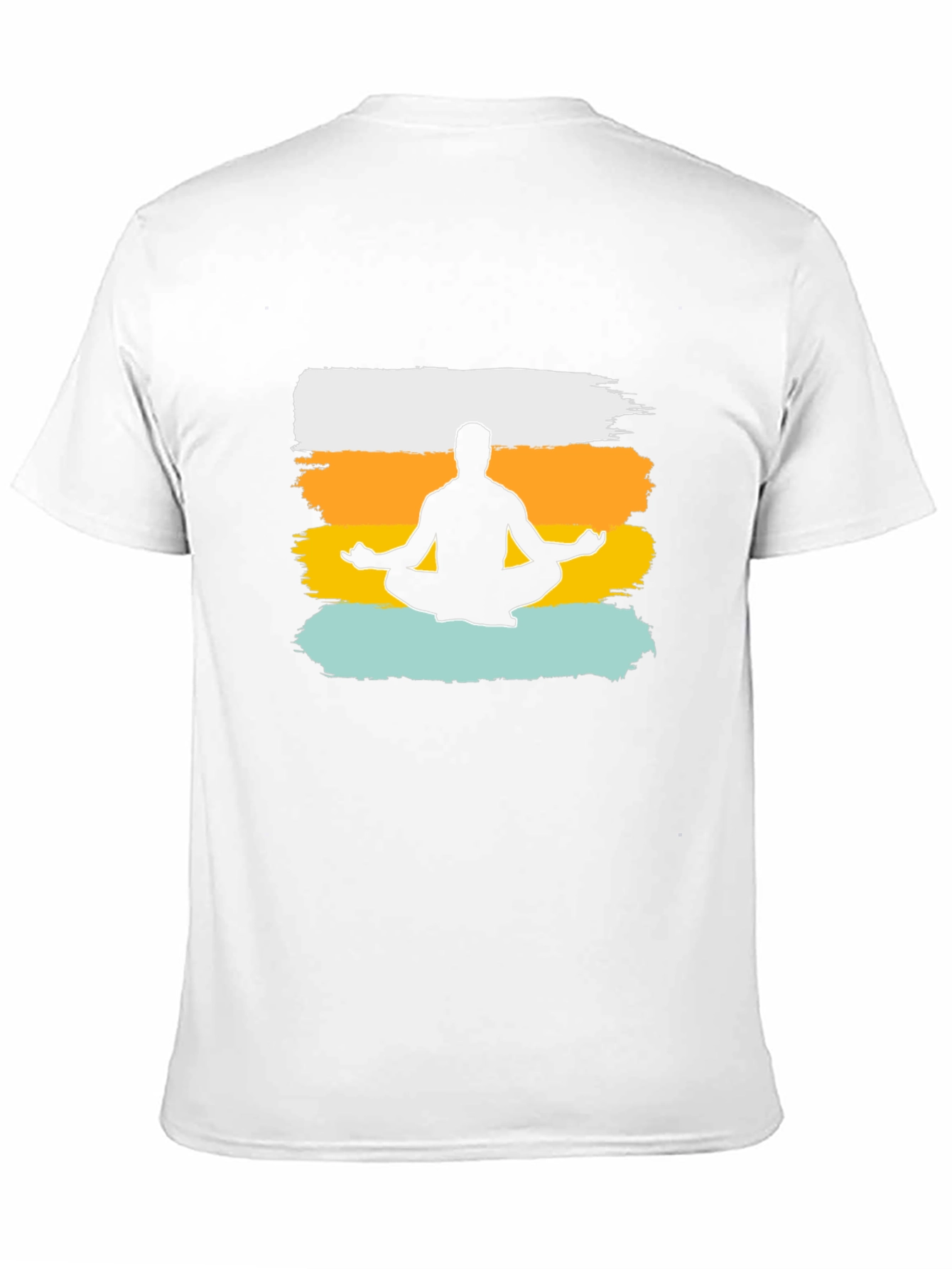Meditate Man Graphic Tee - Black Cotton T-Shirt