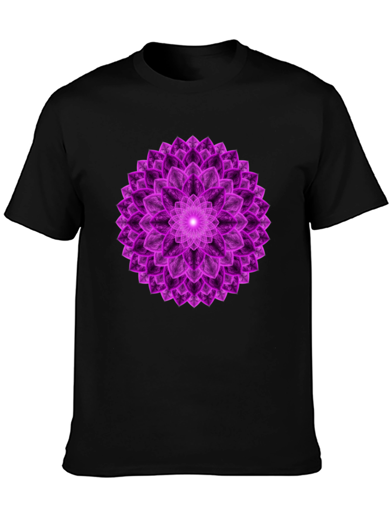 Purple Mandala Graphic Tee - Spiritual Design