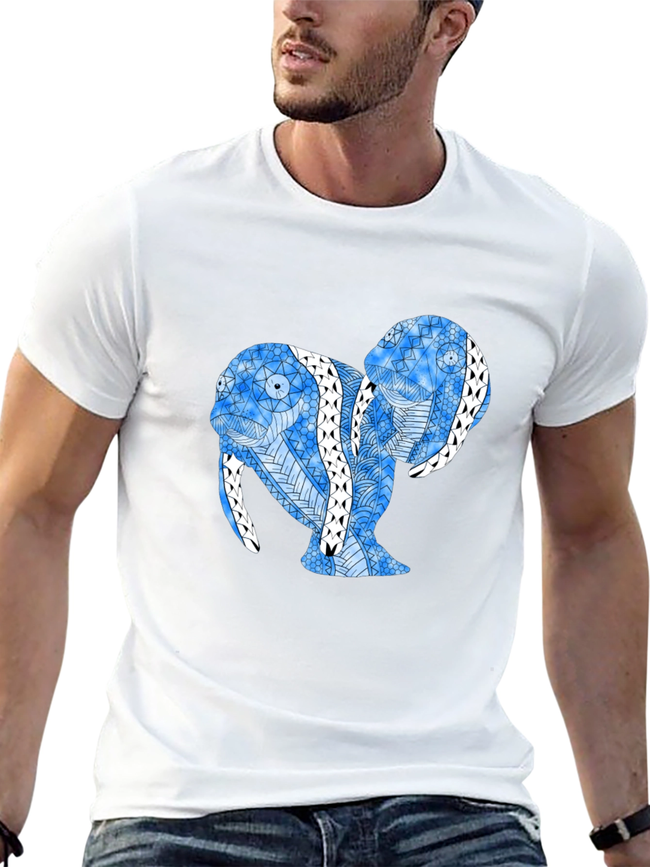 Abstract Walrus Graphic Tee