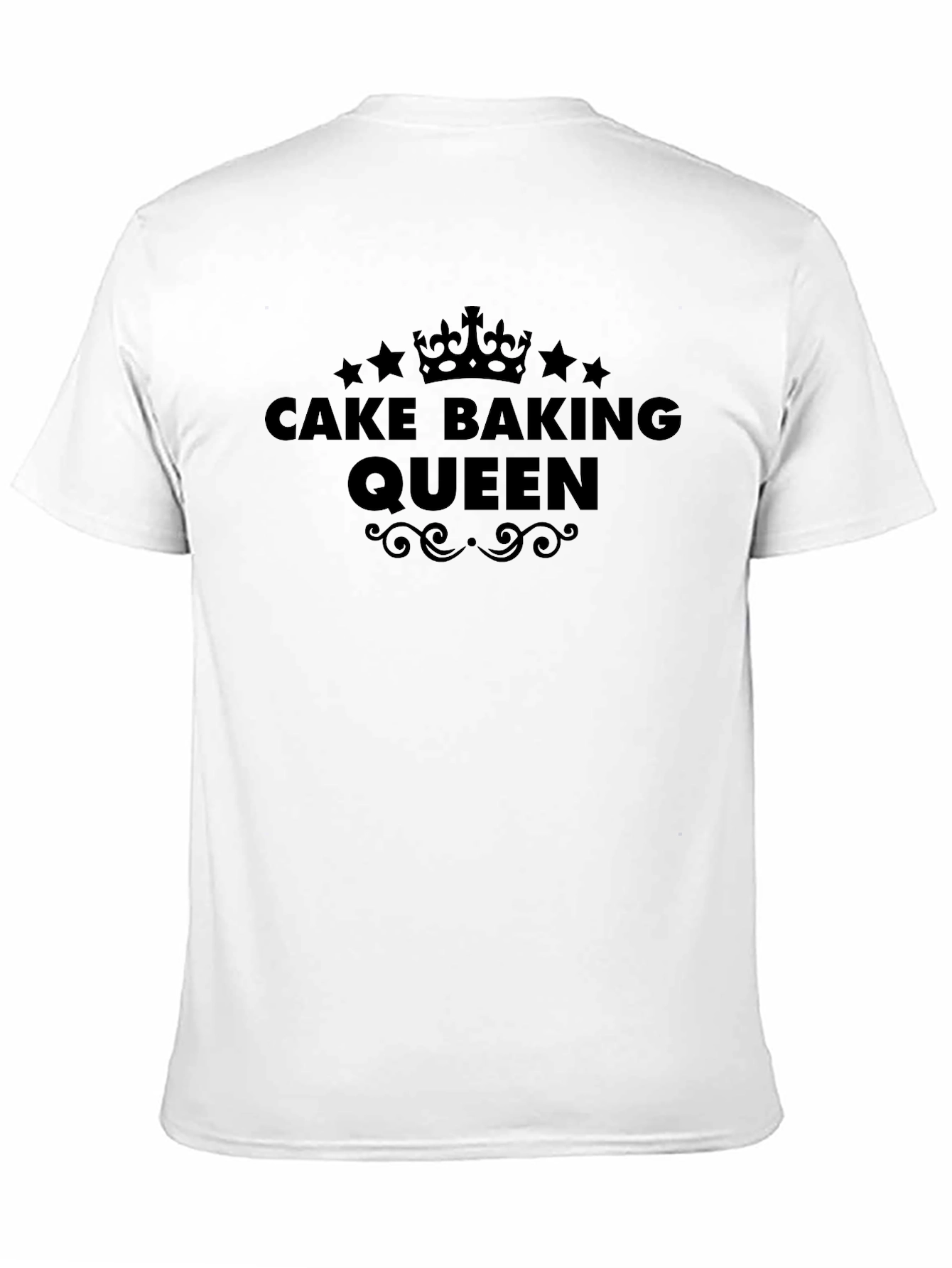 Cake Baking Queen Black T-Shirt - Baking Lover Tee