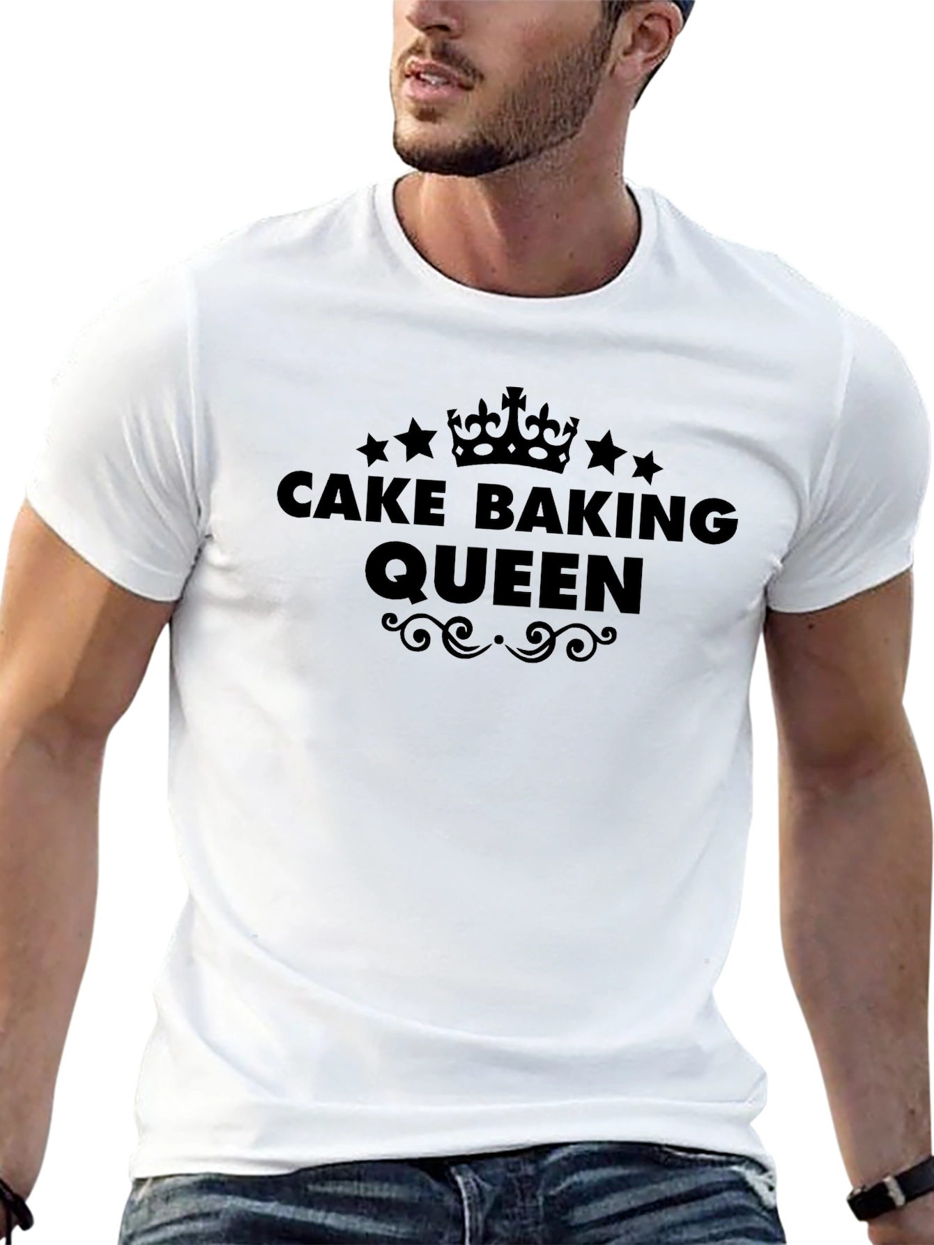 Cake Baking Queen Black T-Shirt - Baking Lover Tee