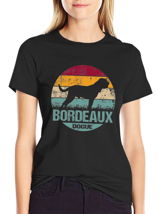 Bordeaux Dogue T-Shirt Vintage Style Dog Tee