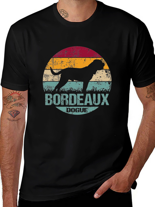 Bordeaux Dogue T-Shirt Vintage Style Dog Tee