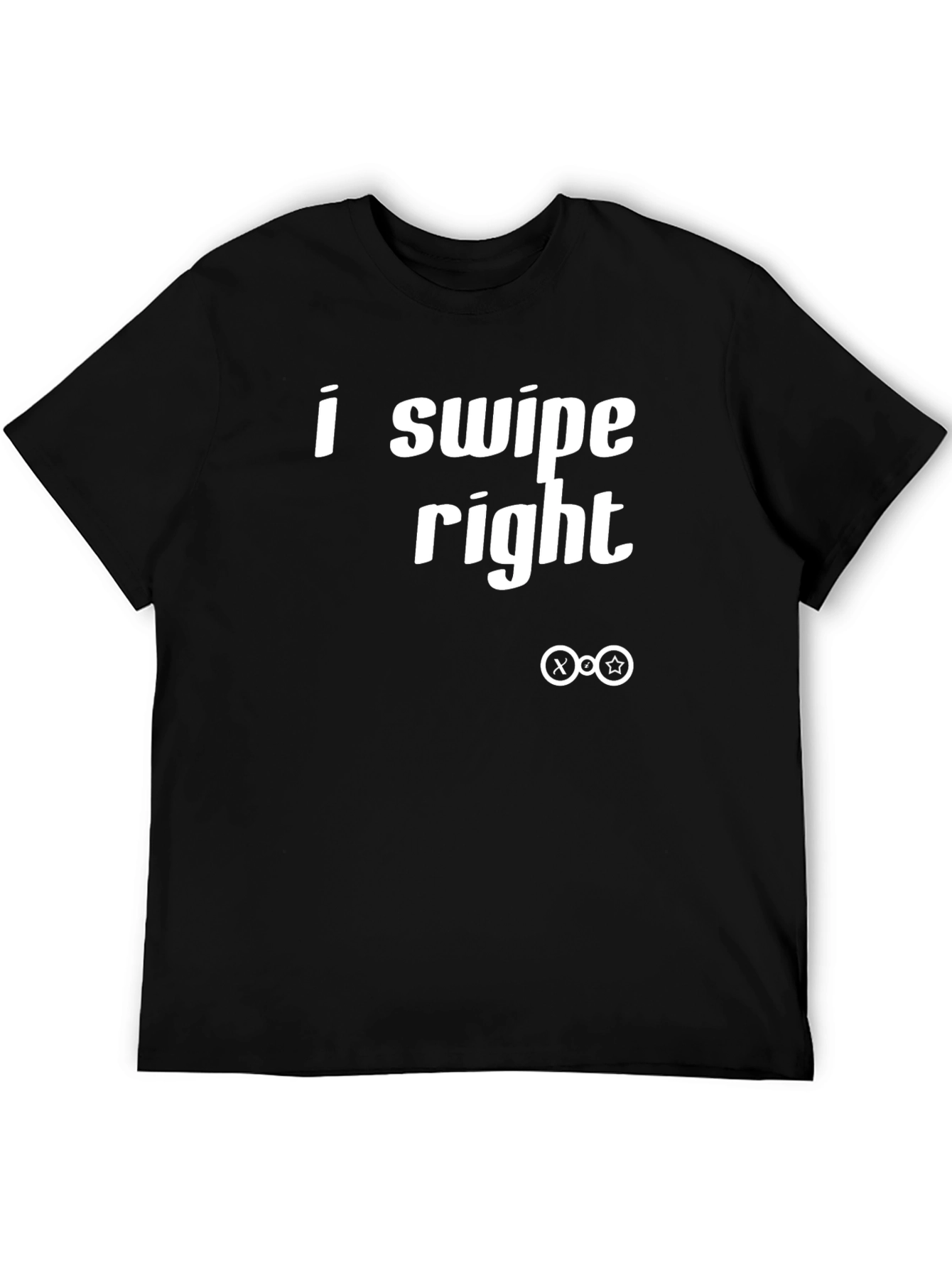I Swipe Right Black Tee