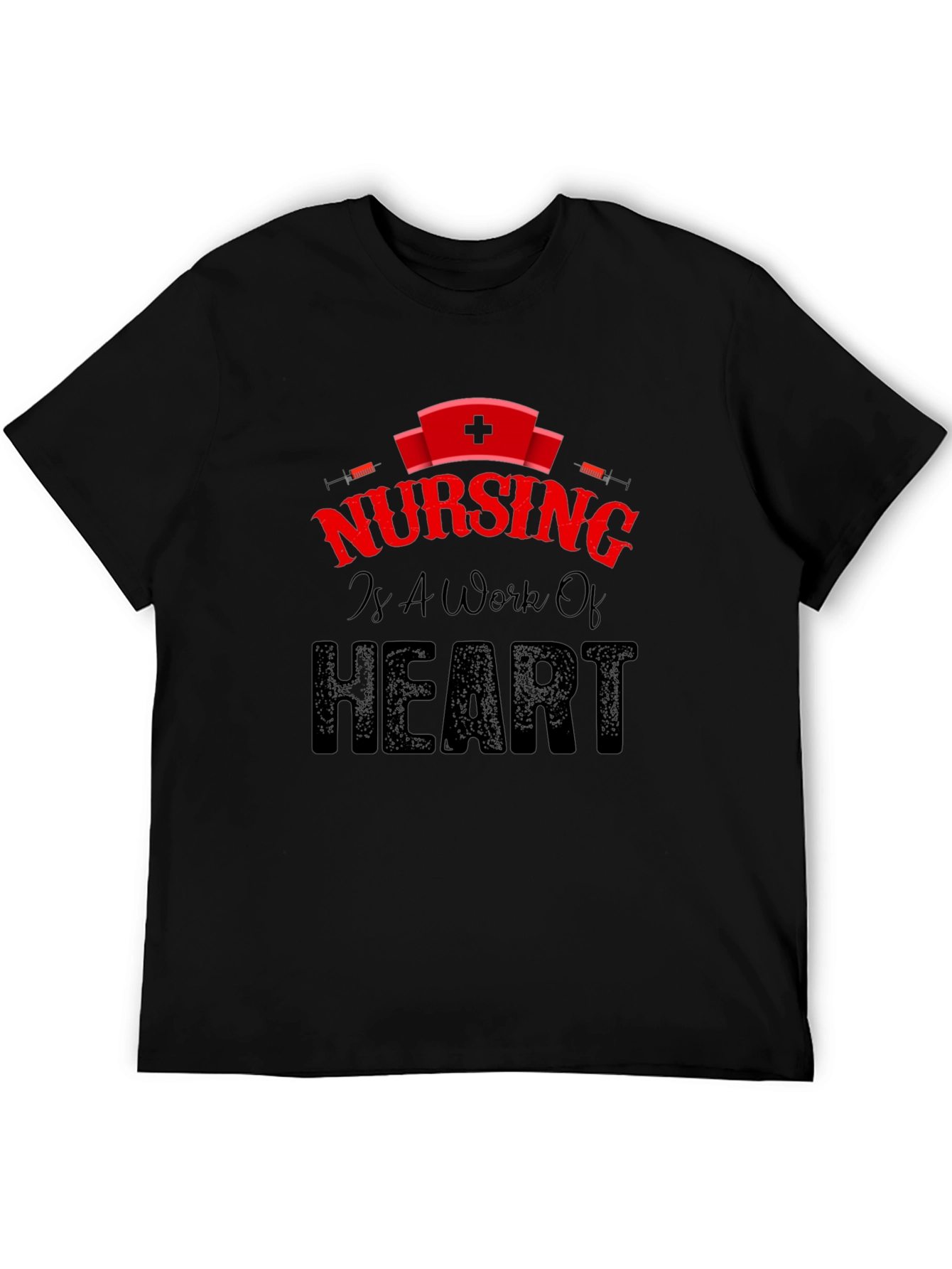 Nursing is a Work of Heart Graphic Tee
