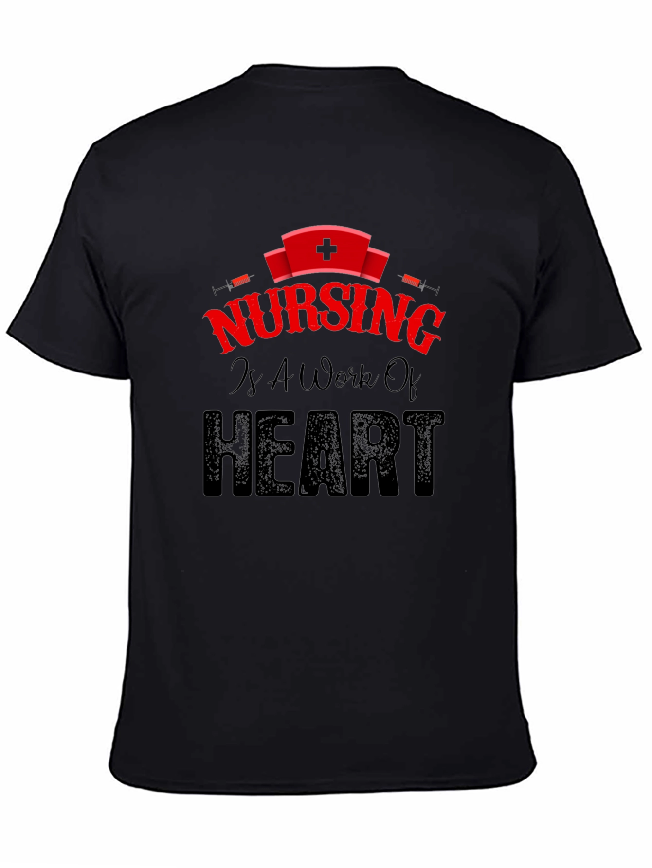 Nursing is a Work of Heart Graphic Tee