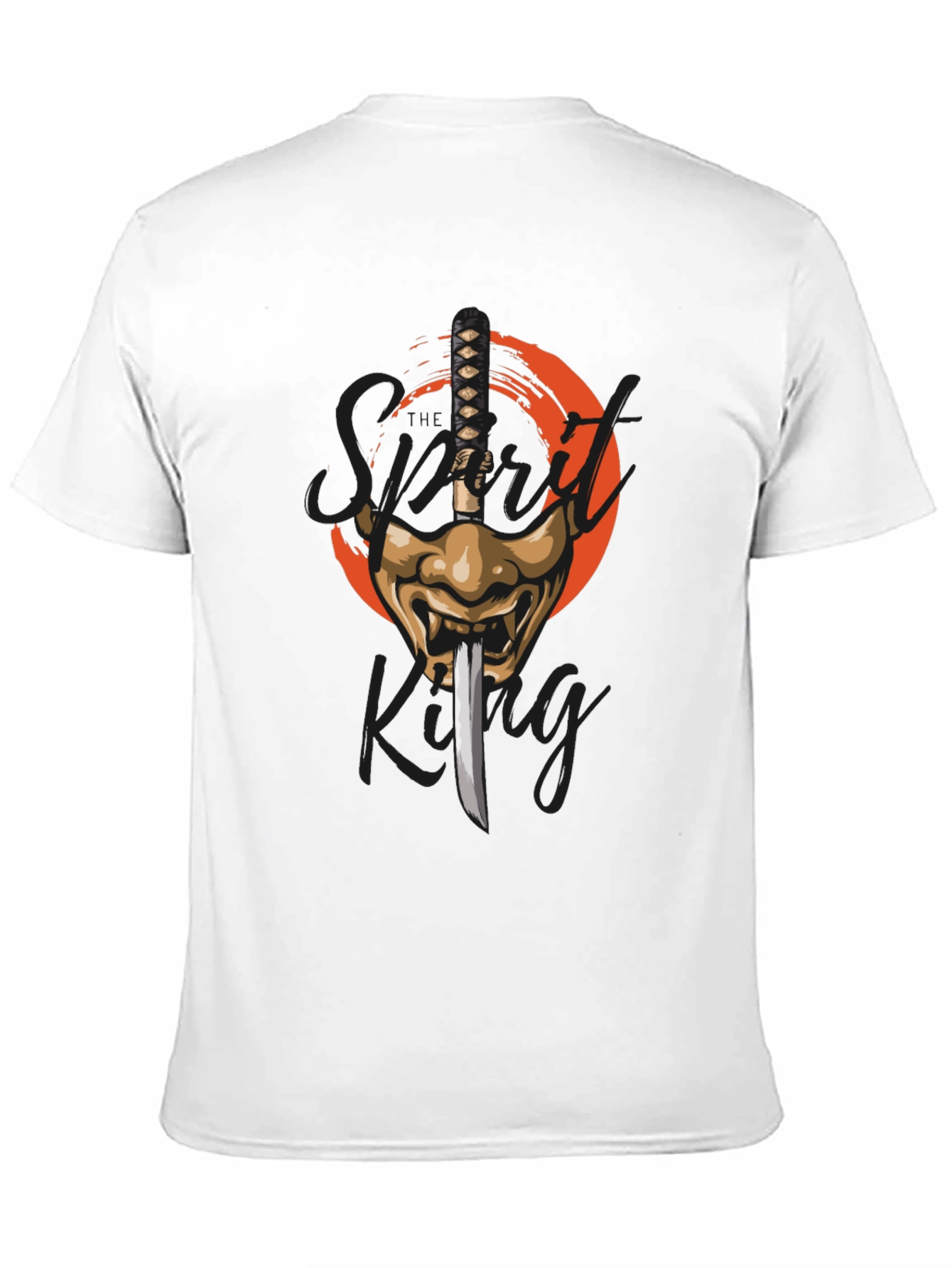 Samurai Sword & Mask Graphic T-Shirt